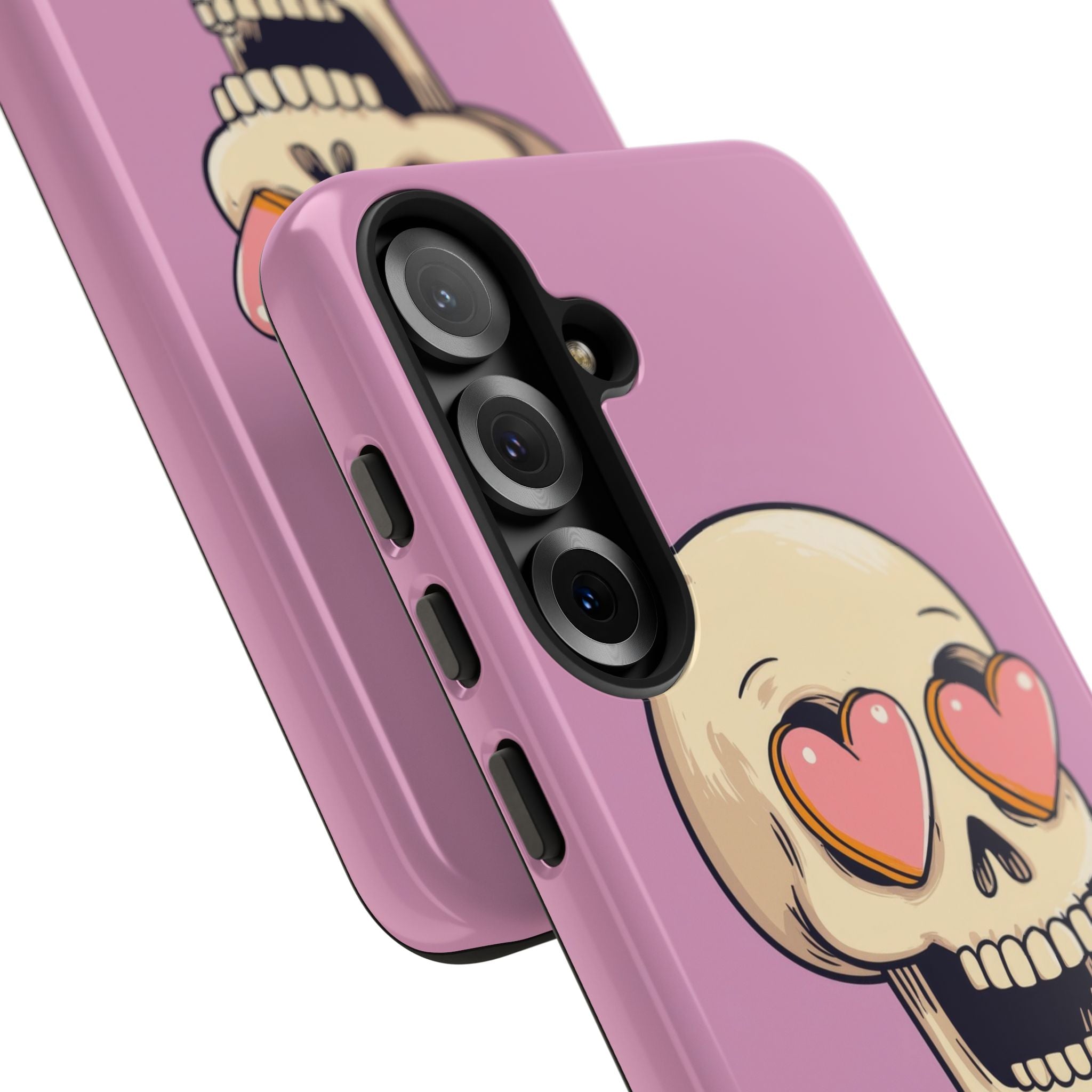 Heart Eyed Skull Samsung S25 Plus Case - Tough