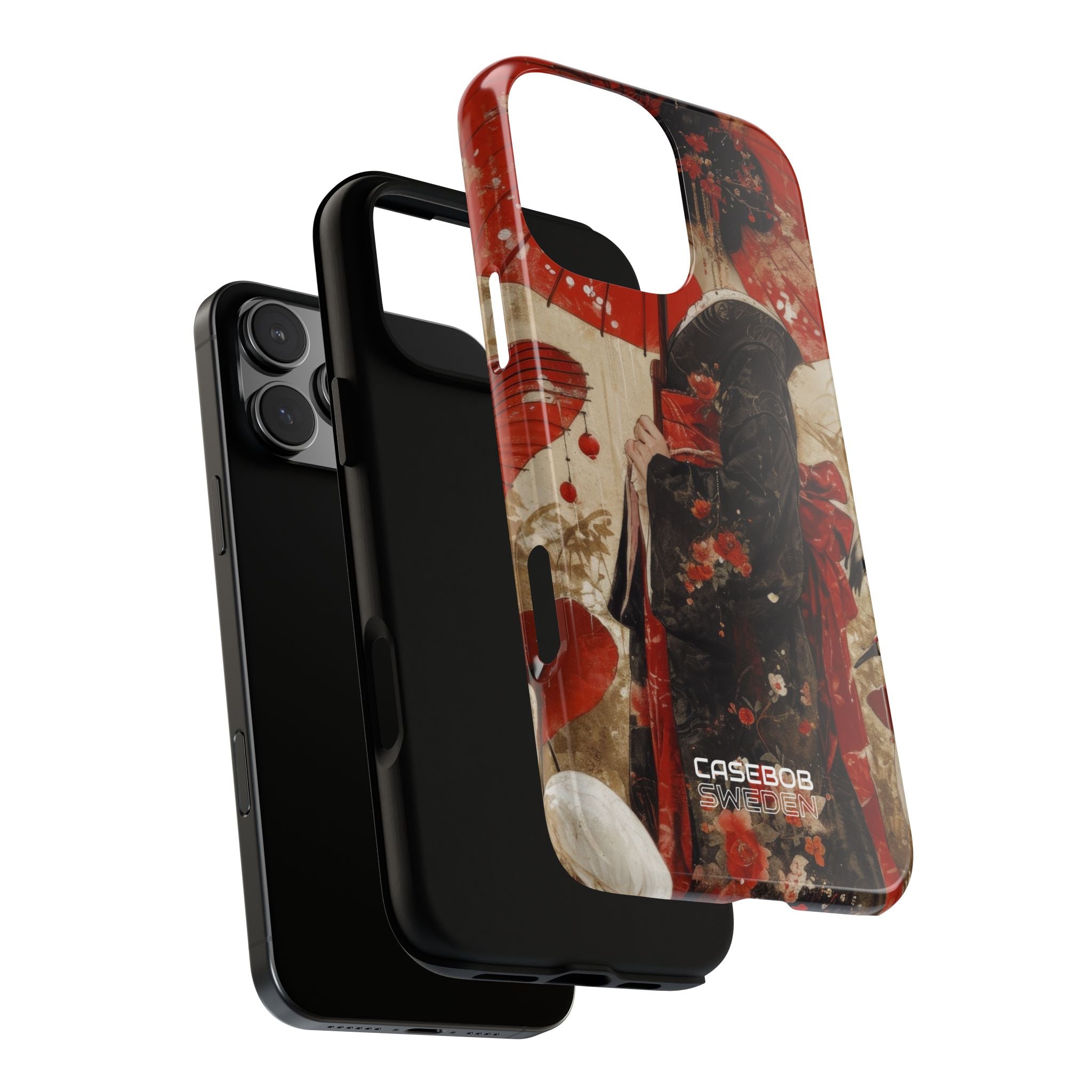 Scarlet Crane Dreams iPhone 16 - Tough