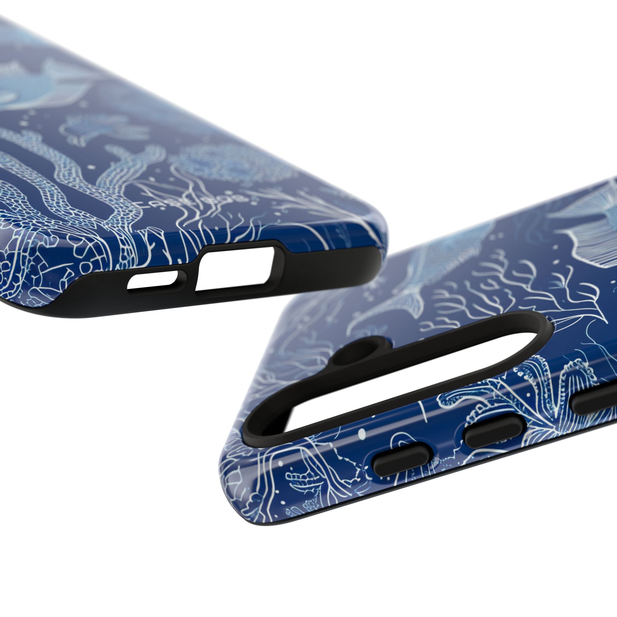 Navy Scale Reef Samsung S24 Case - Tough