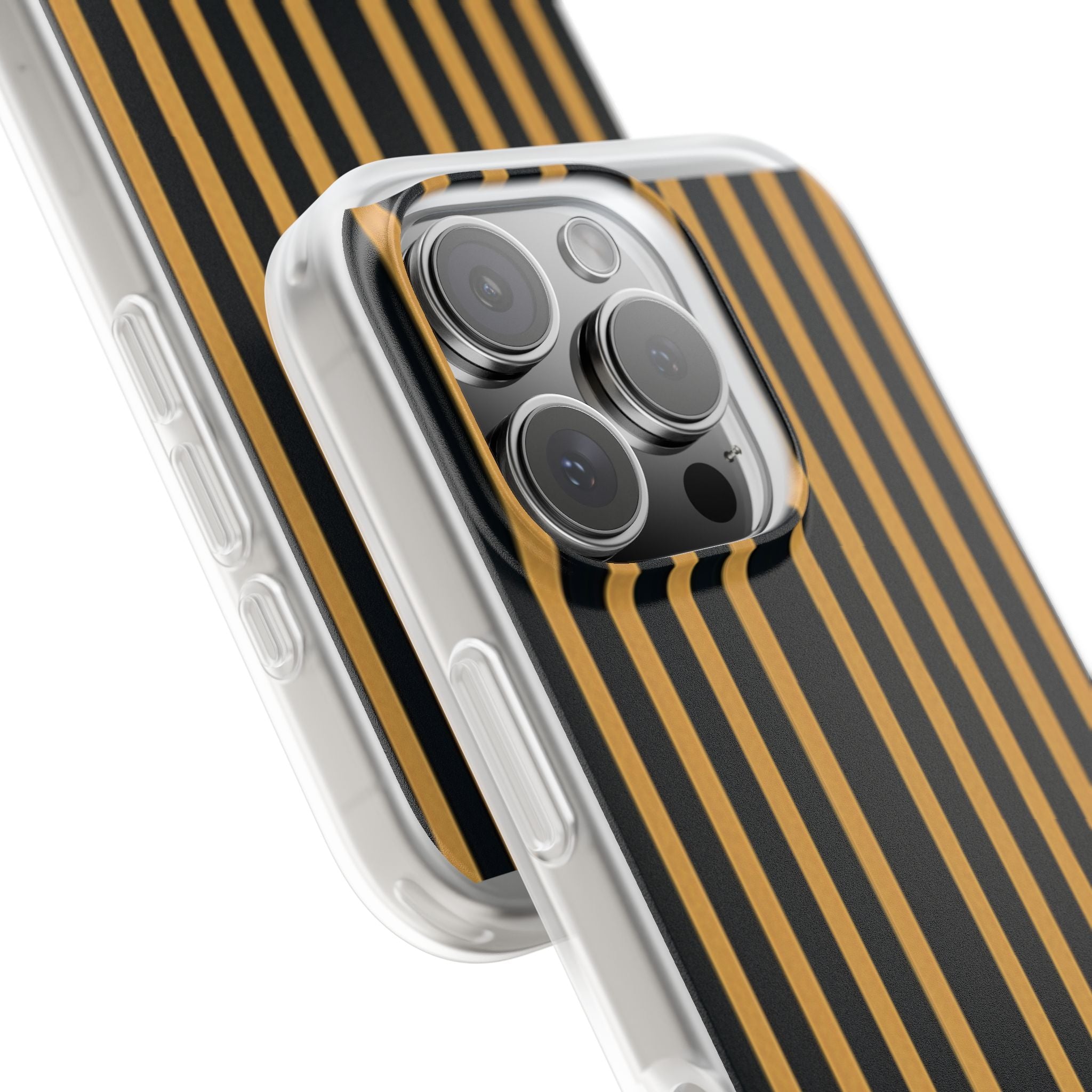 Golden Stripes iPhone 16 Pro Case - Soft