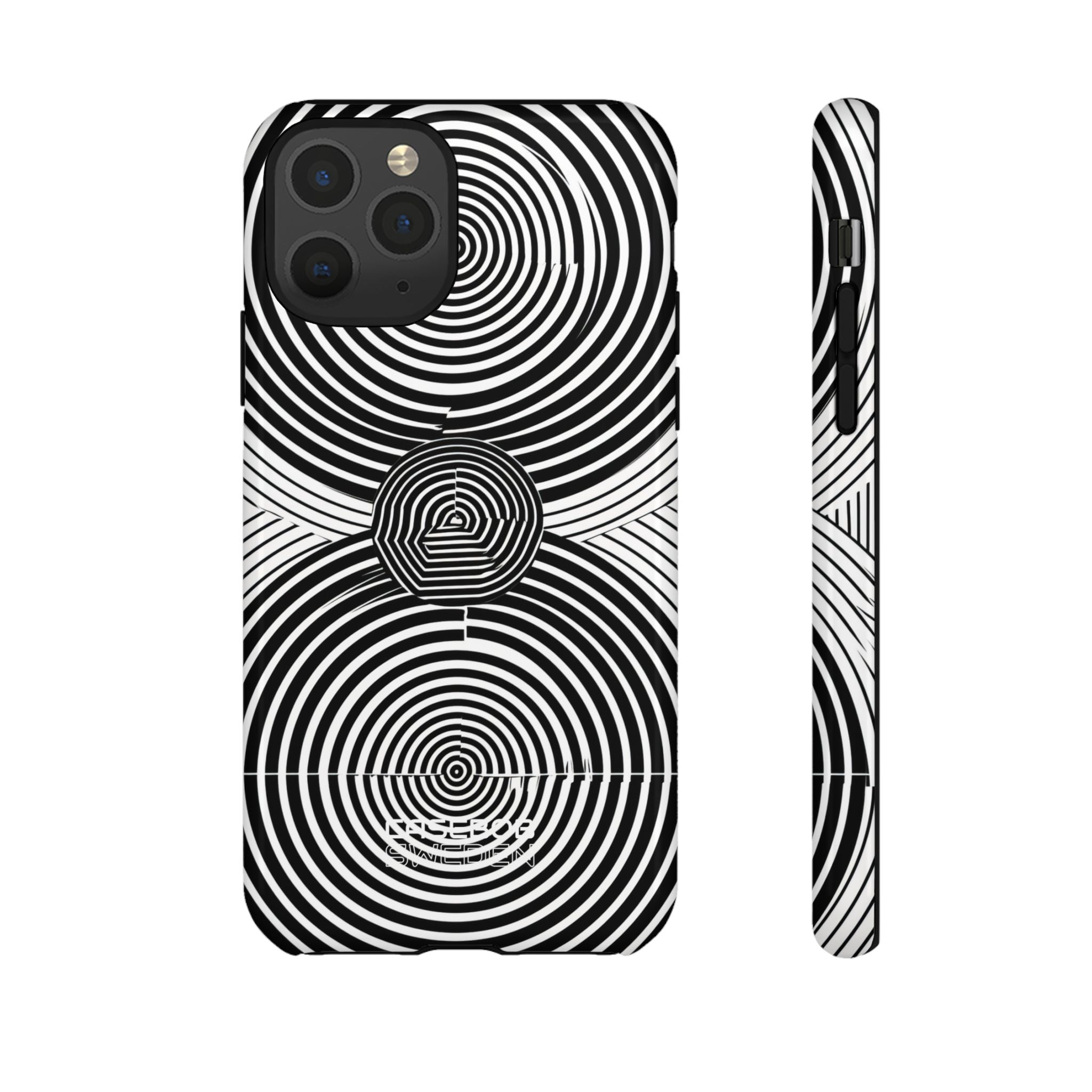 Monochrome Spiral Motion iPhone 11 - Tough