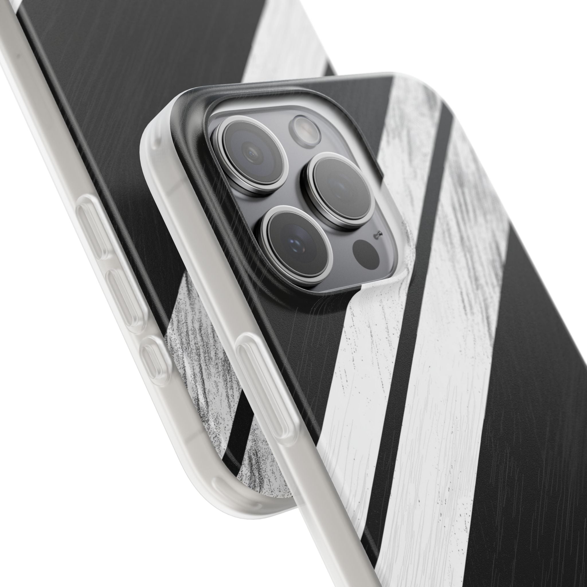 Distressed Stripe Motion iPhone 15 Pro Max Case - Soft