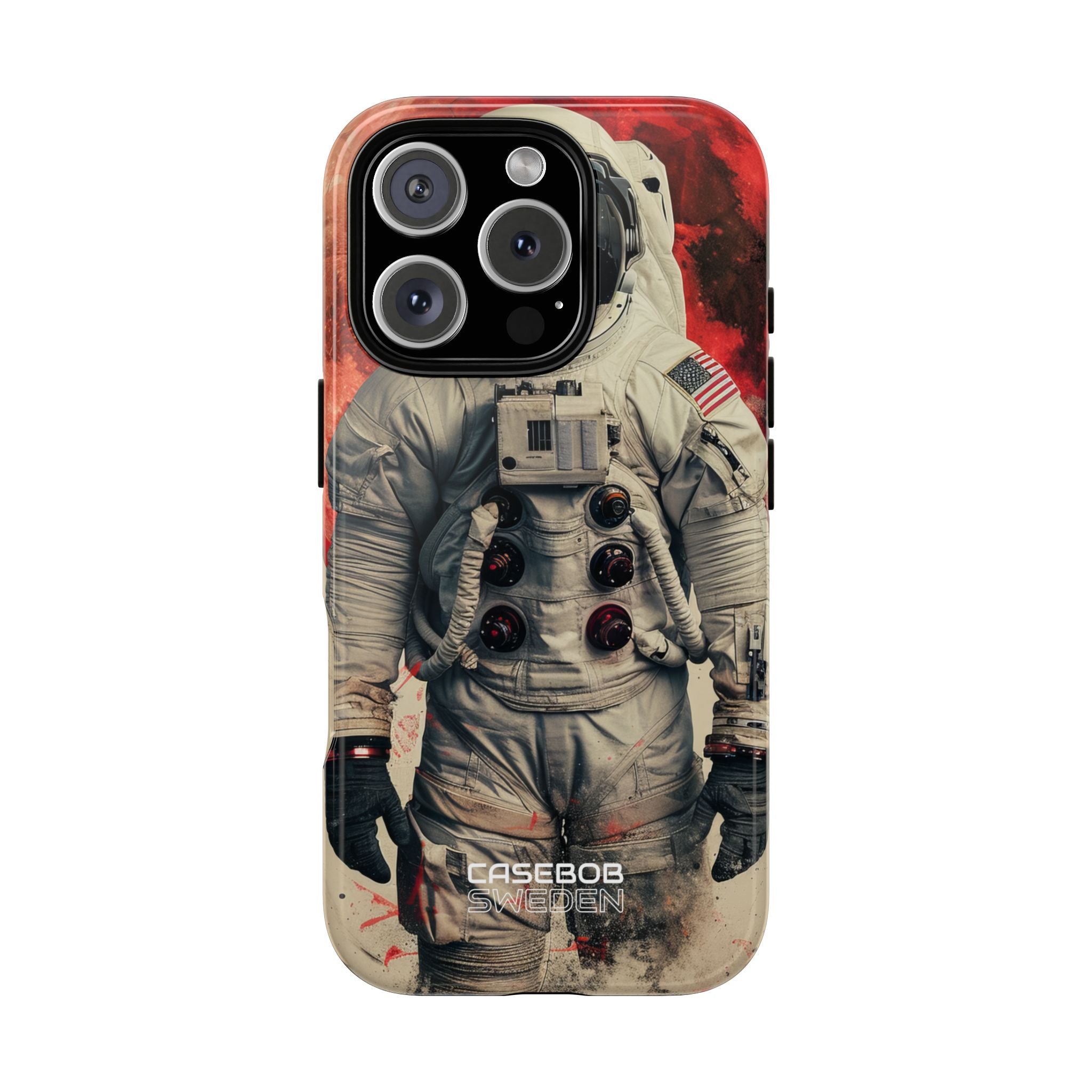 Crimson Spacewalk Dream iPhone 16 - Tough