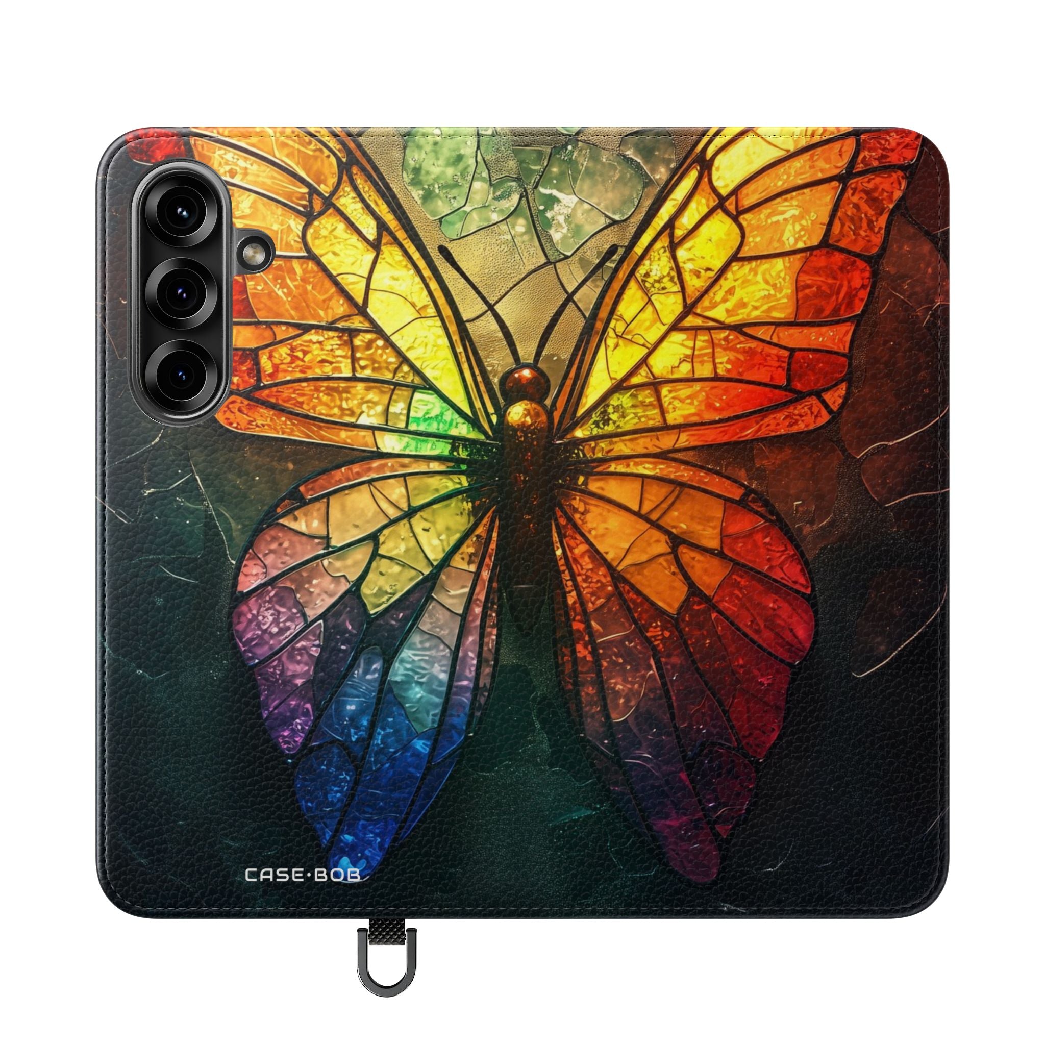 Stained Glass Butterfly - Samsung S25 Case - Wallet
