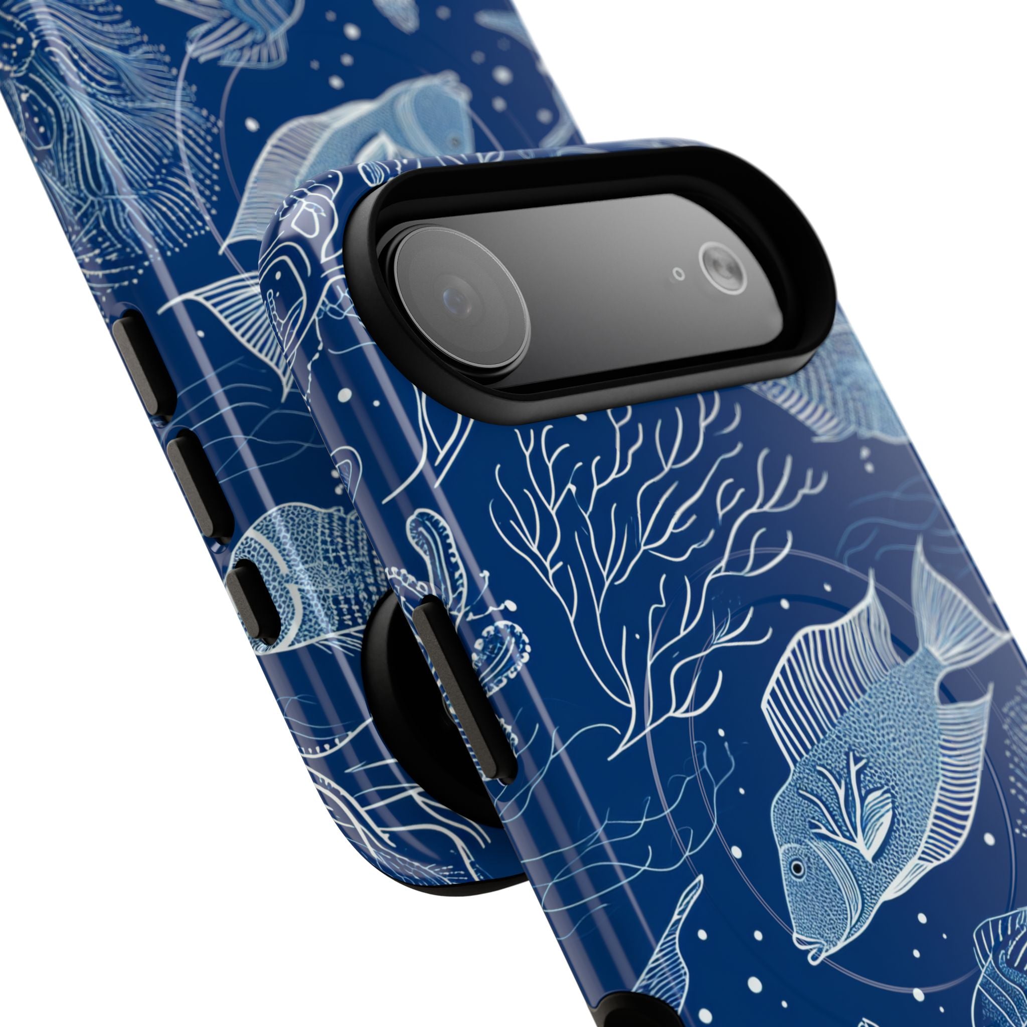 Navy Scale Reef iPhone 17 Air Case - Tough+