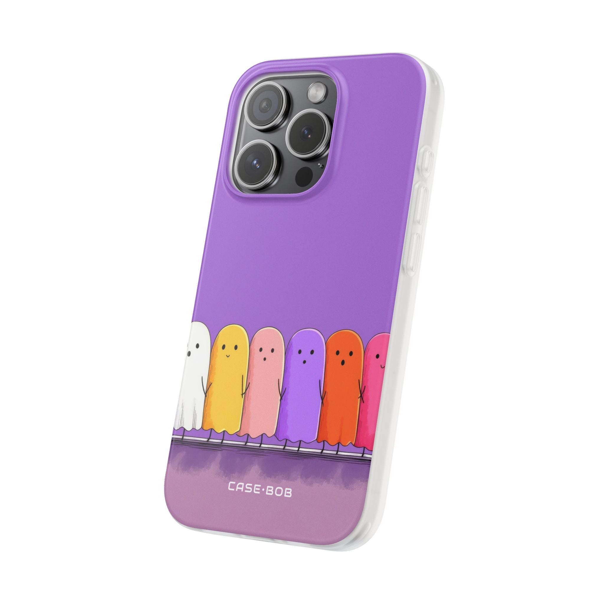 Colorful Ghosts iPhone 15 Pro Case - Soft