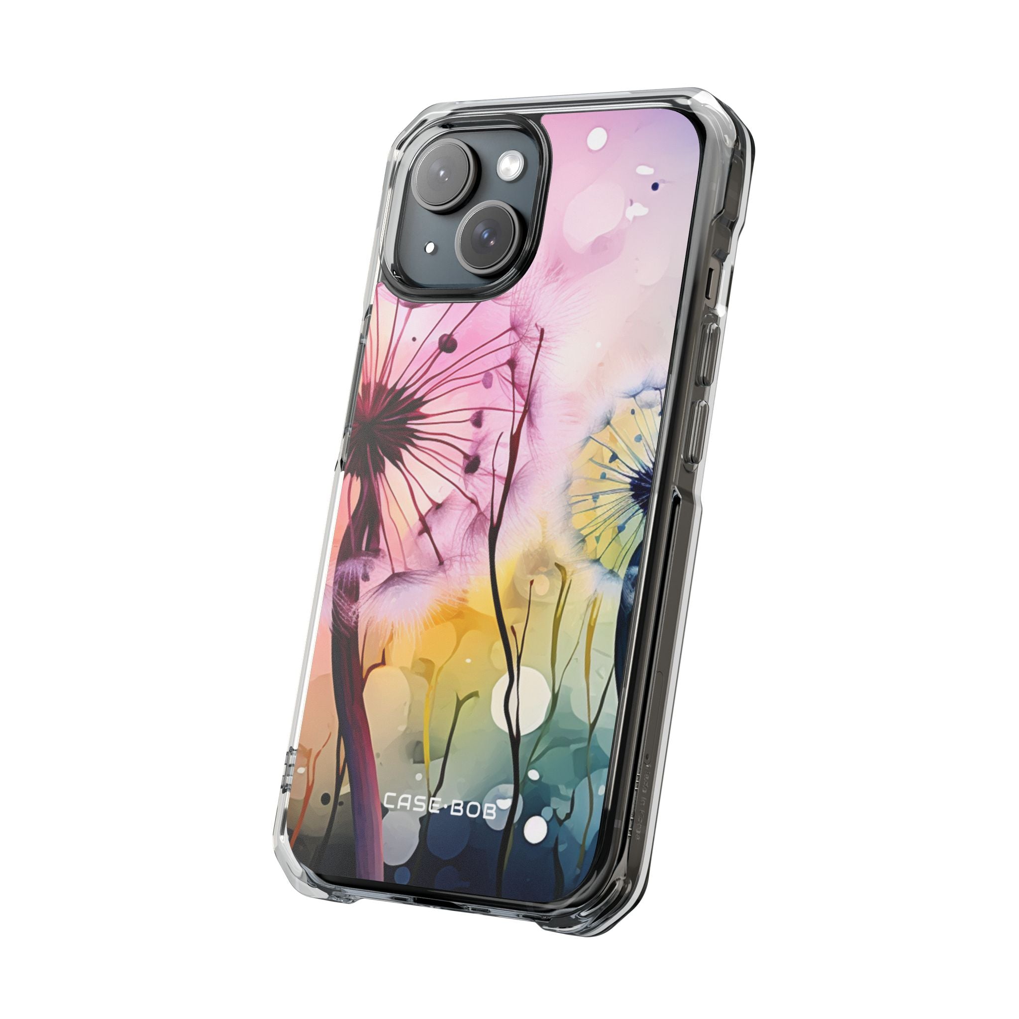 Pink Dandelion Glow iPhone 15 Case - Impact