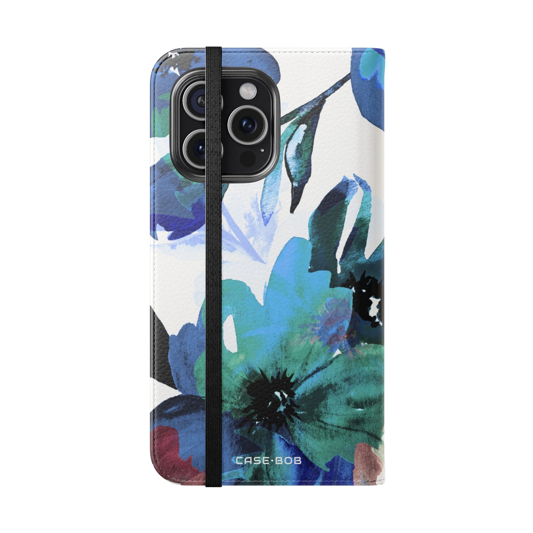 Blue Bloom - iPhone 15 Pro Max Case - Wallet