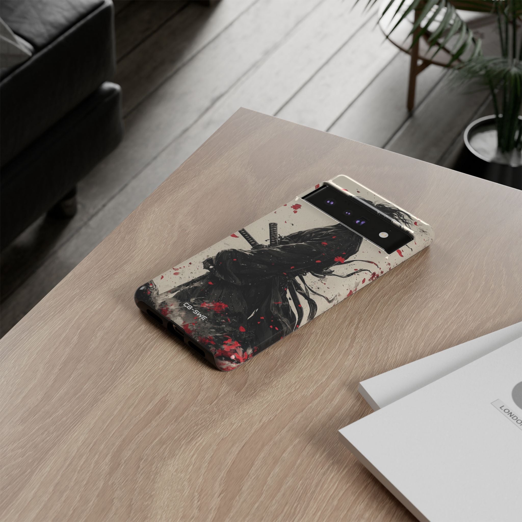 Falling Samurai Petals - Google Pixel Case