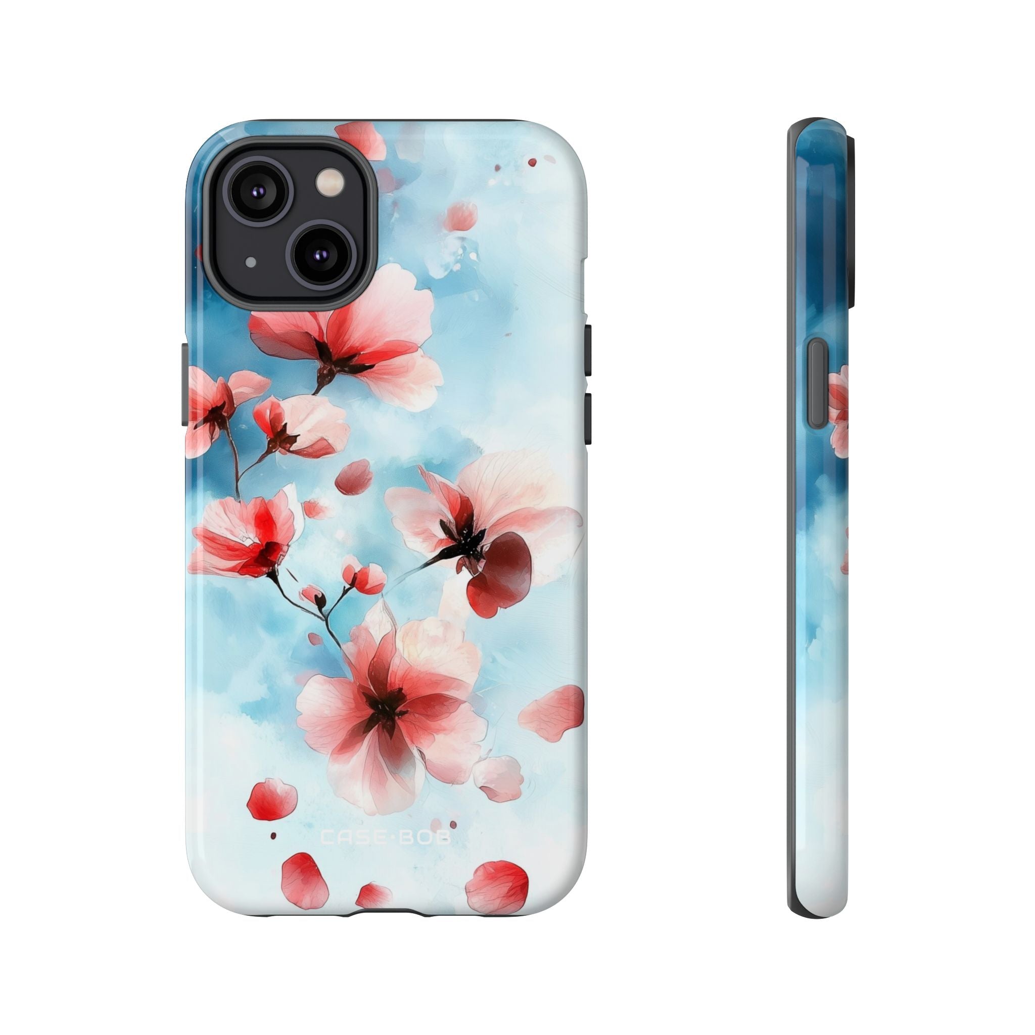 Pink Blossom Drift iPhone 14 Plus Case - Tough