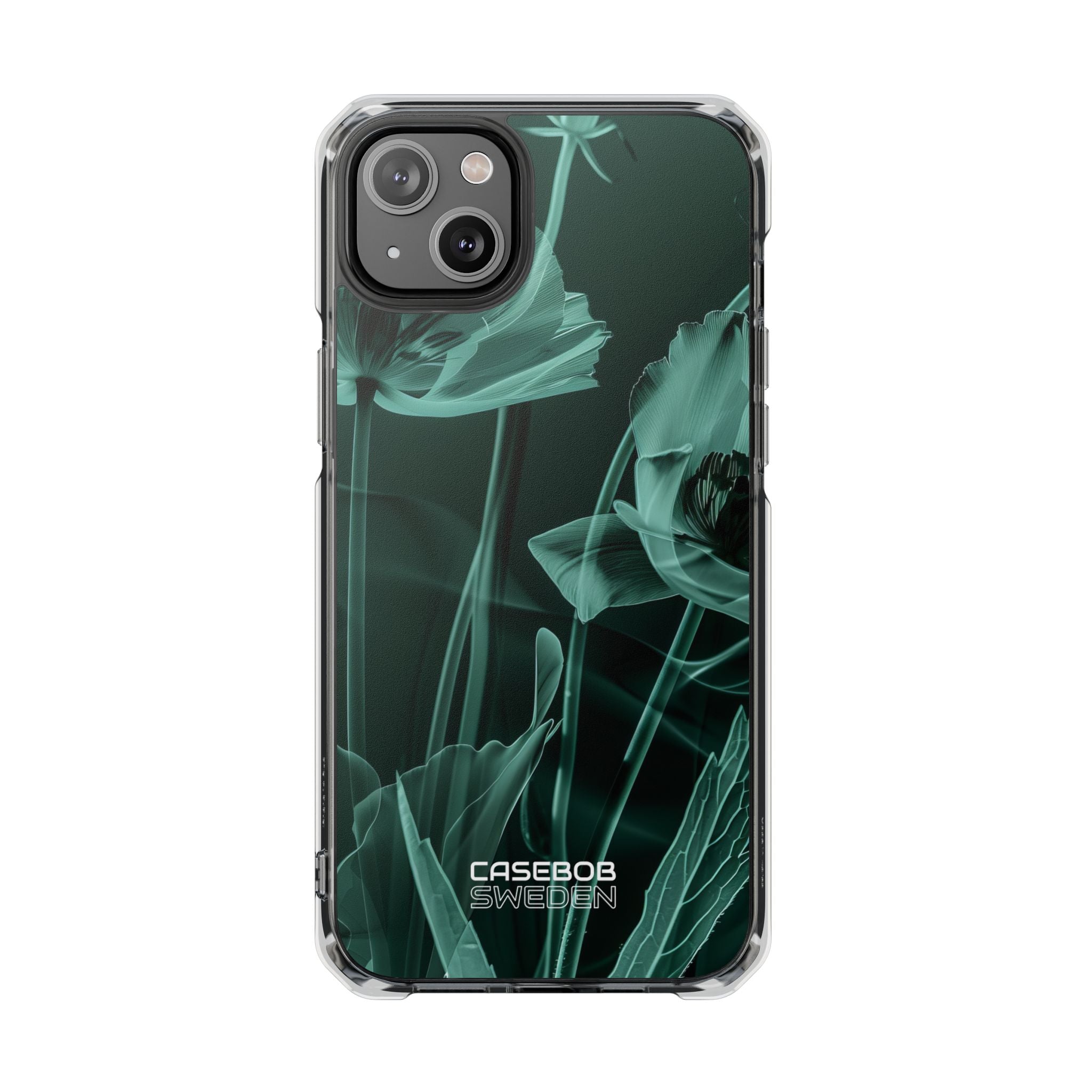 Teal Bloom Radiance iPhone 14 - Impact Clear+