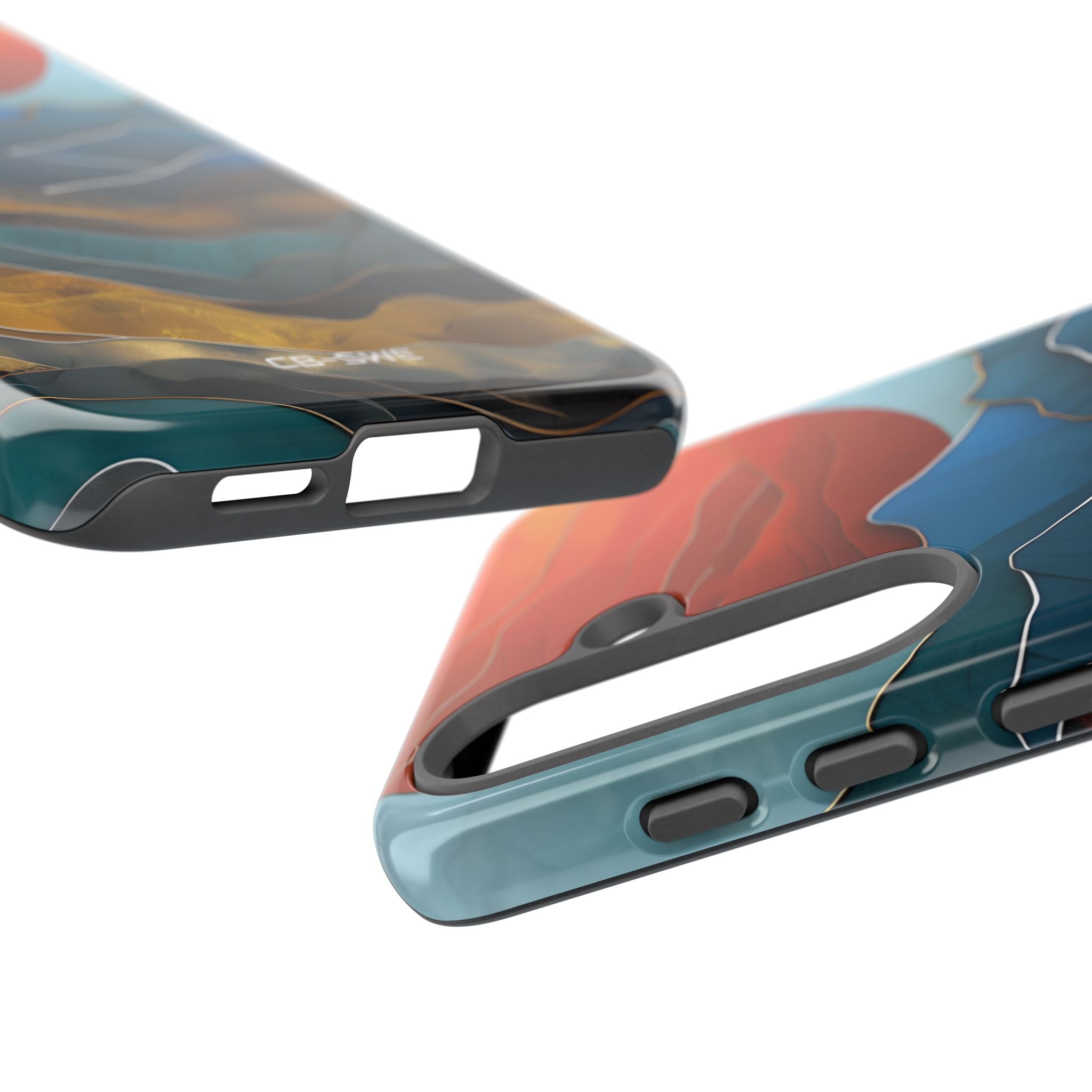Sunset Geometry Waves - Samsung Case
