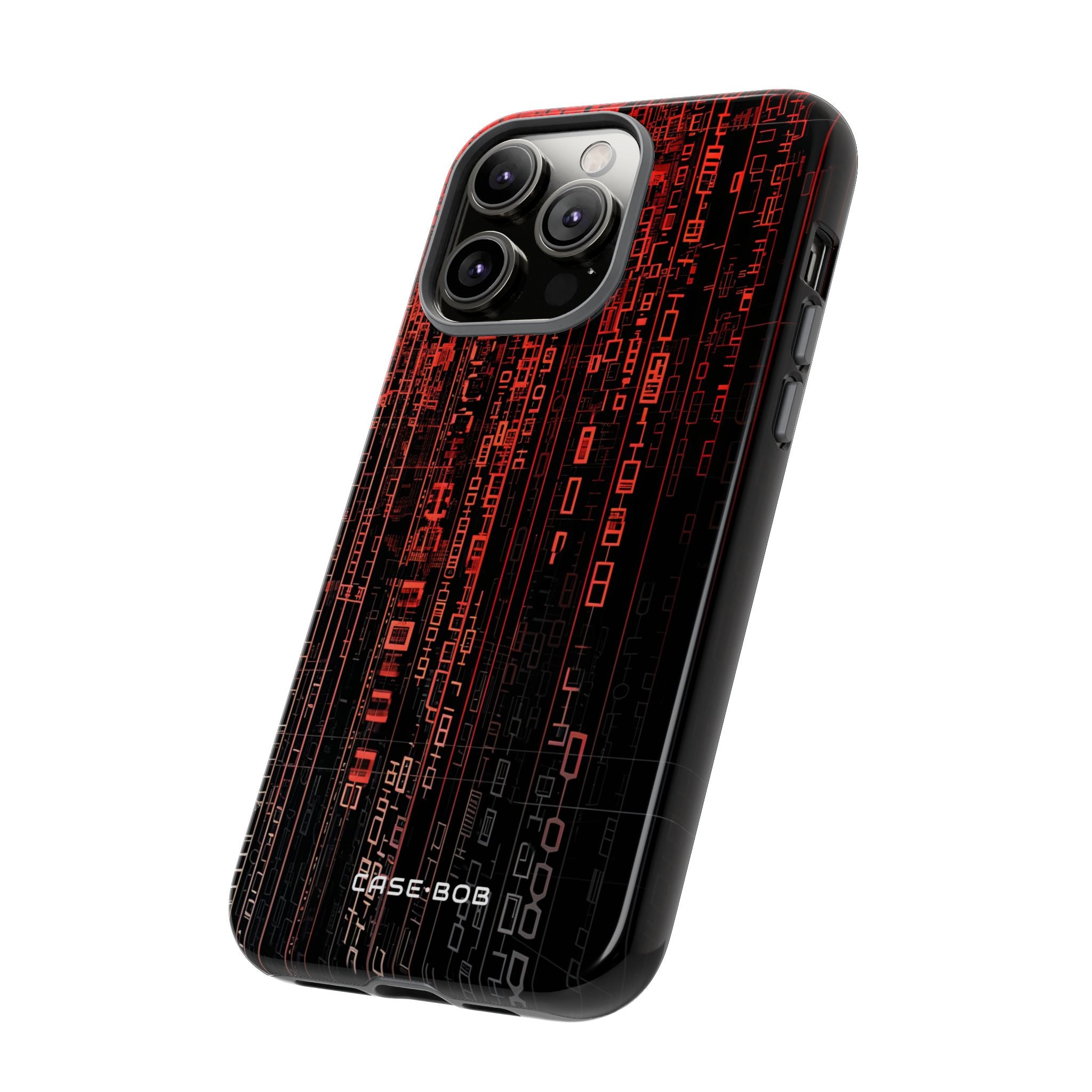 Crimson Glyphs iPhone 14 Pro Max Case - Tough