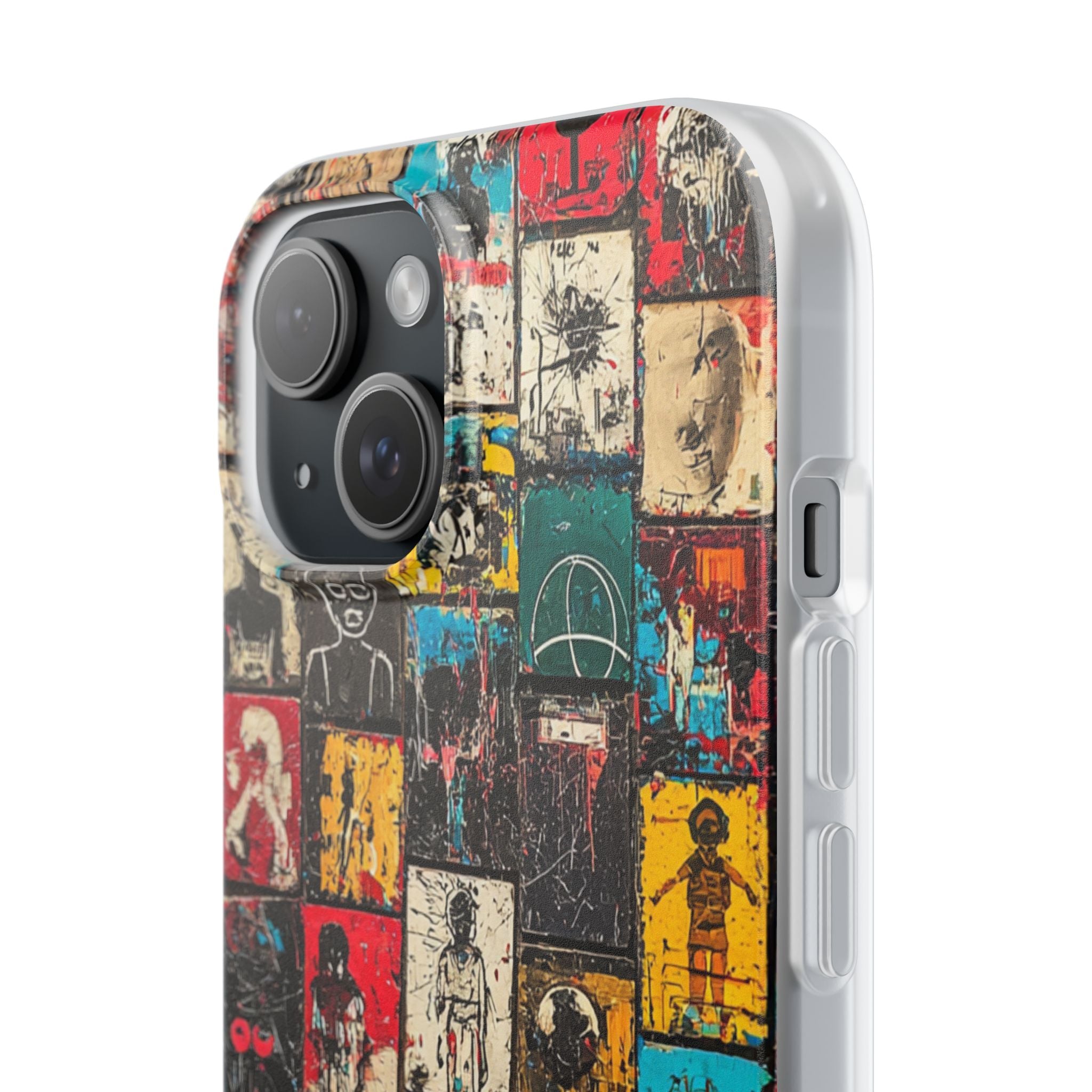 Figured Grid iPhone 15 Case - Soft