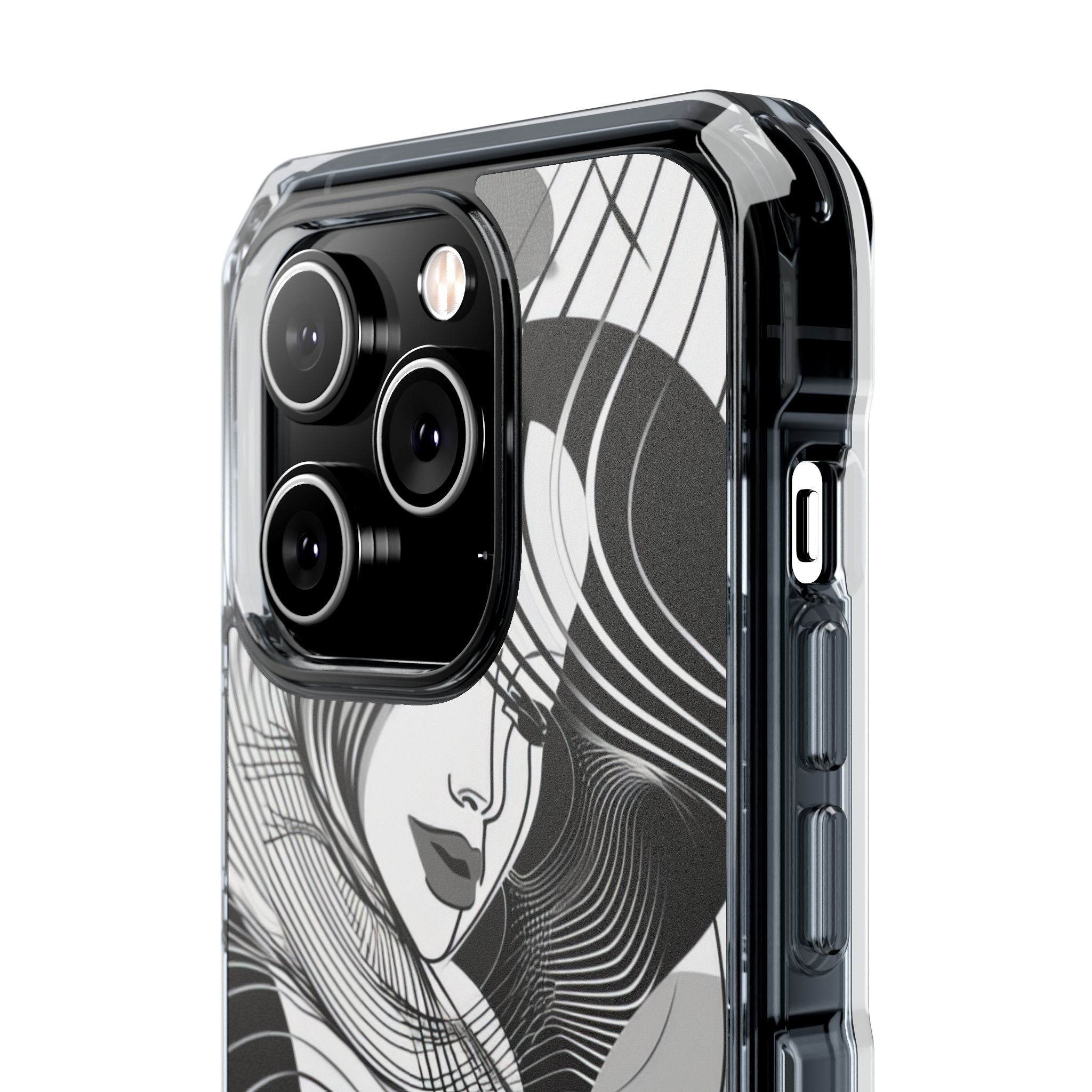 Orange Wave Motion iPhone 14 - Impact Clear+