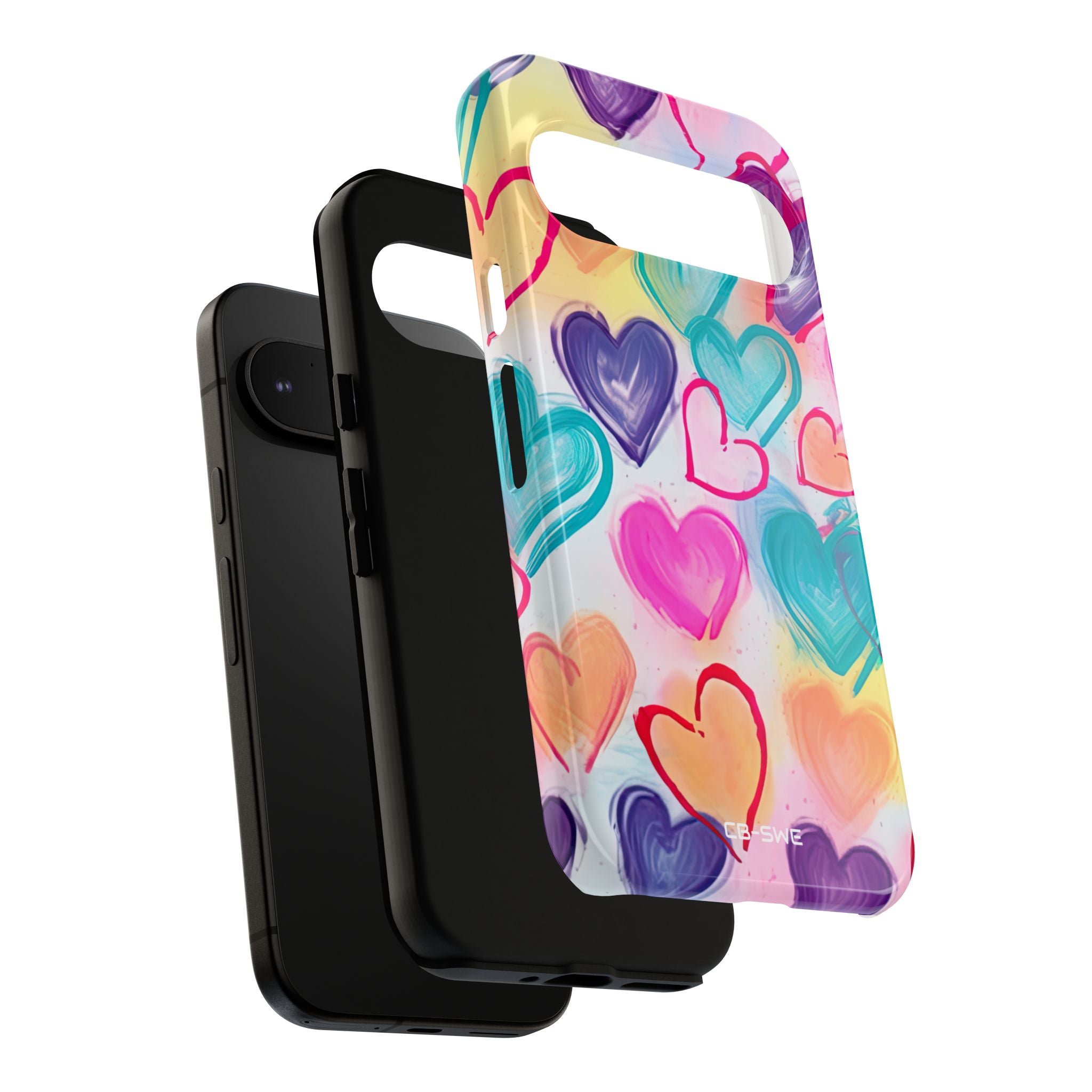 Hearts Dance Playfully - Google Pixel Case