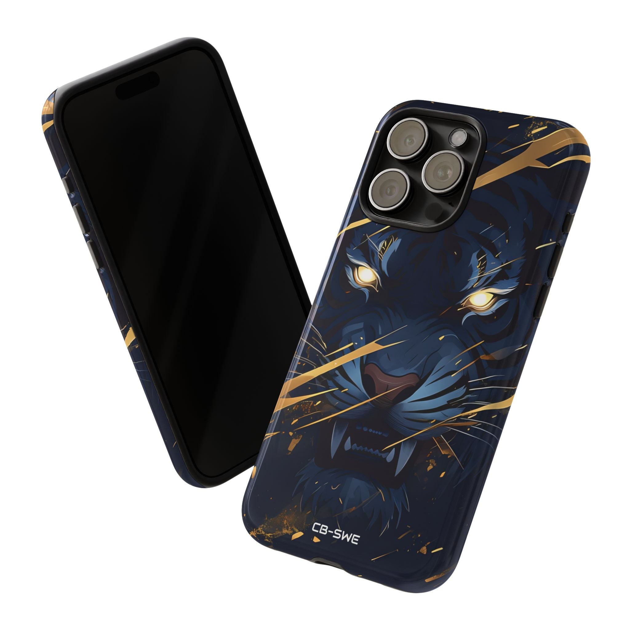 Tiger's Glowing Gaze - iPhone Case