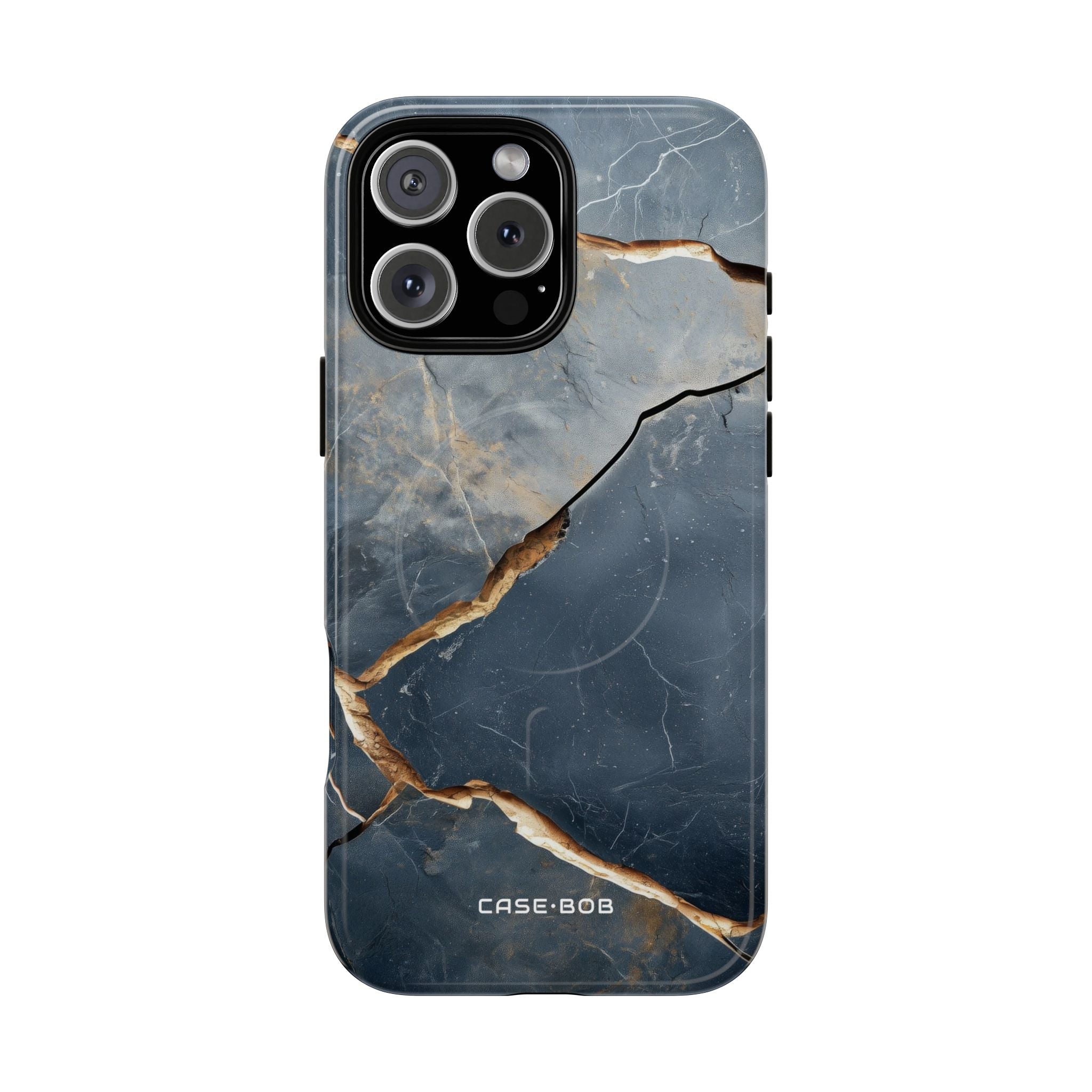 Jagged Vein Navy iPhone 16 Pro Max Case - Tough+