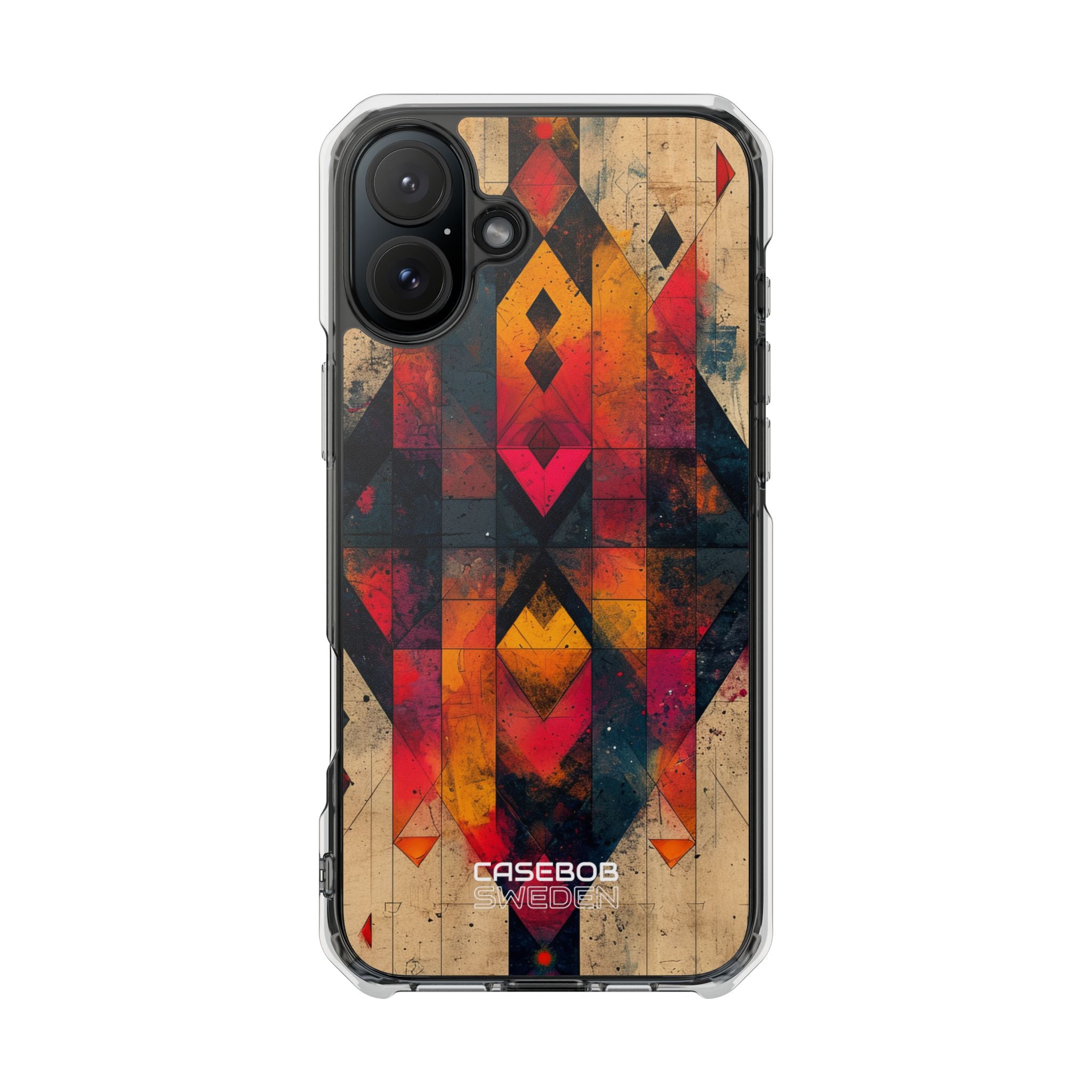 Fiery Symmetry Fusion iPhone 16 - Impact Clear+