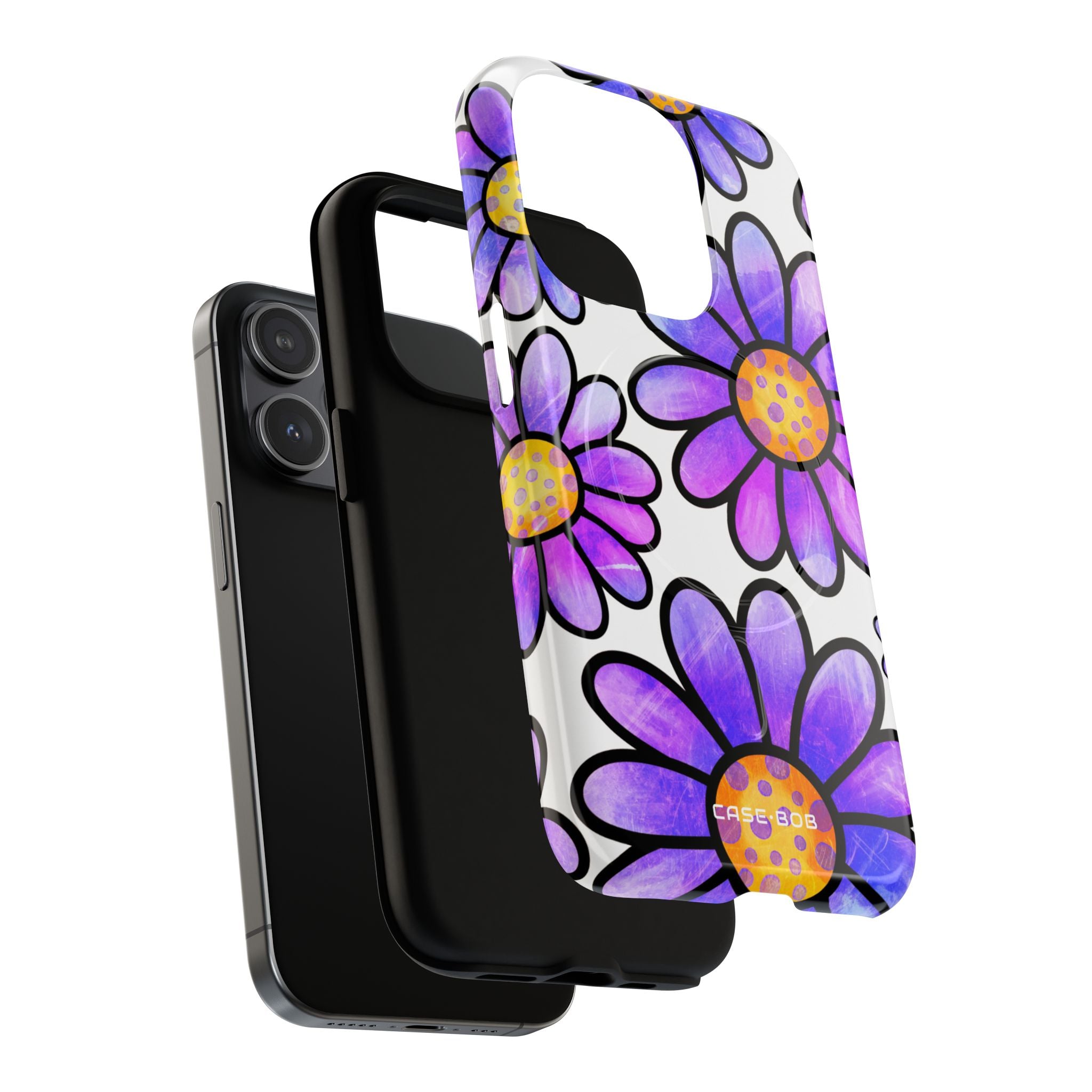 Polka Dot Blooms iPhone 15 Pro Case - Tough+