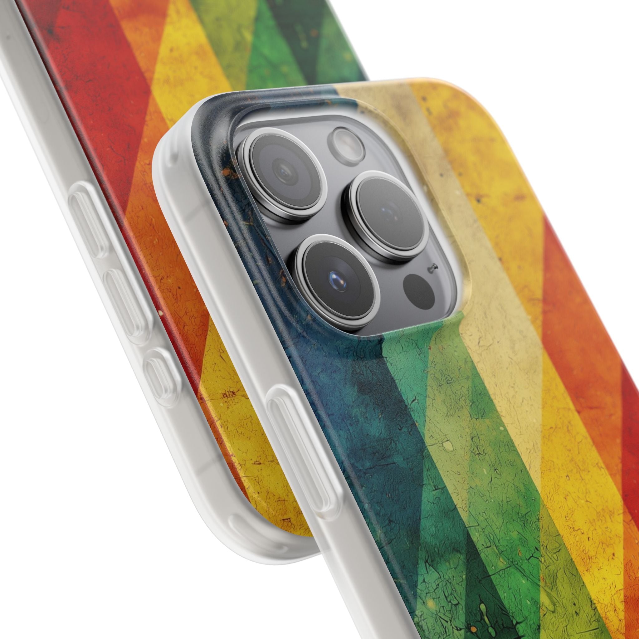 Diagonal Spectrum iPhone 15 Pro Case - Soft