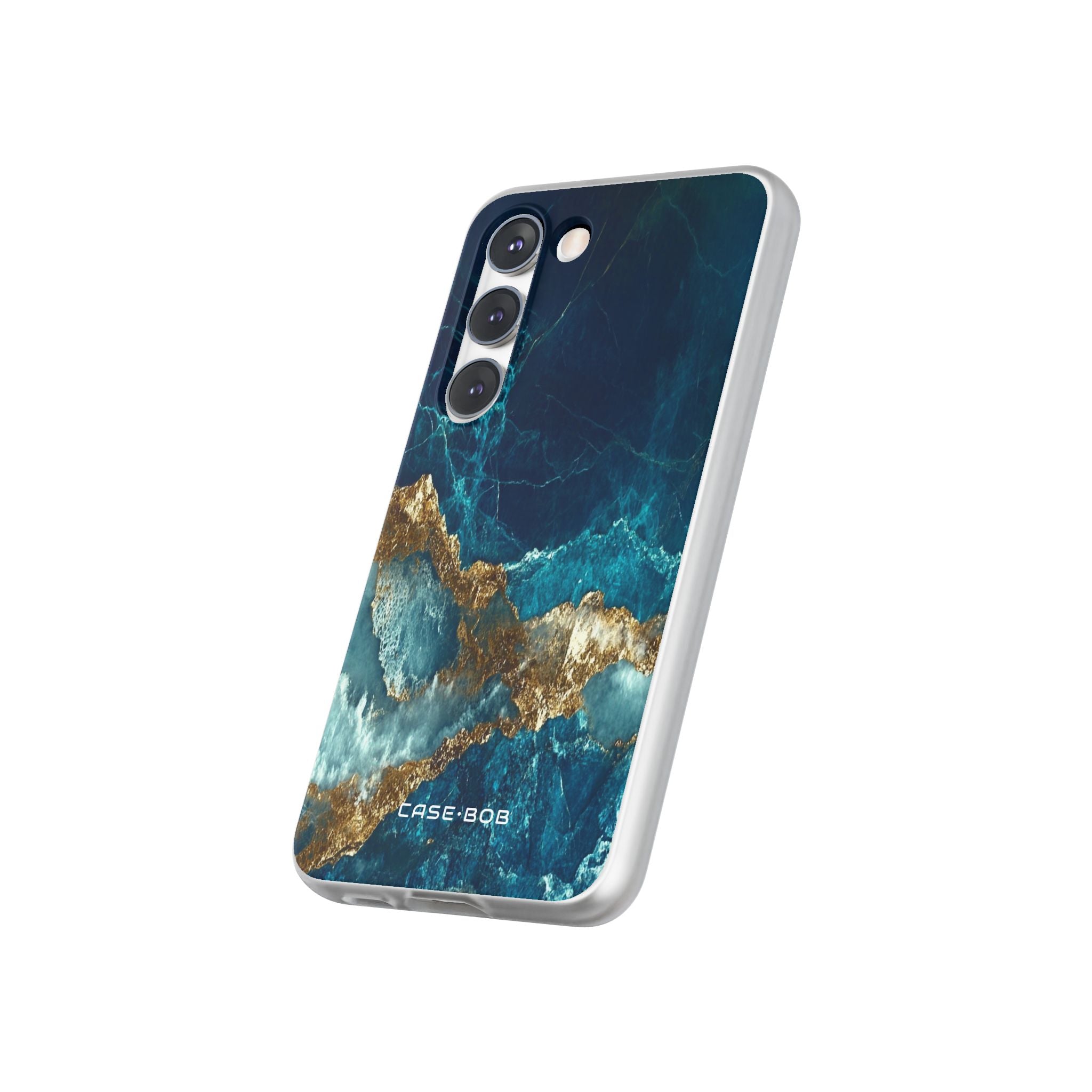 Jagged Gold Split Samsung S23 Case - Soft