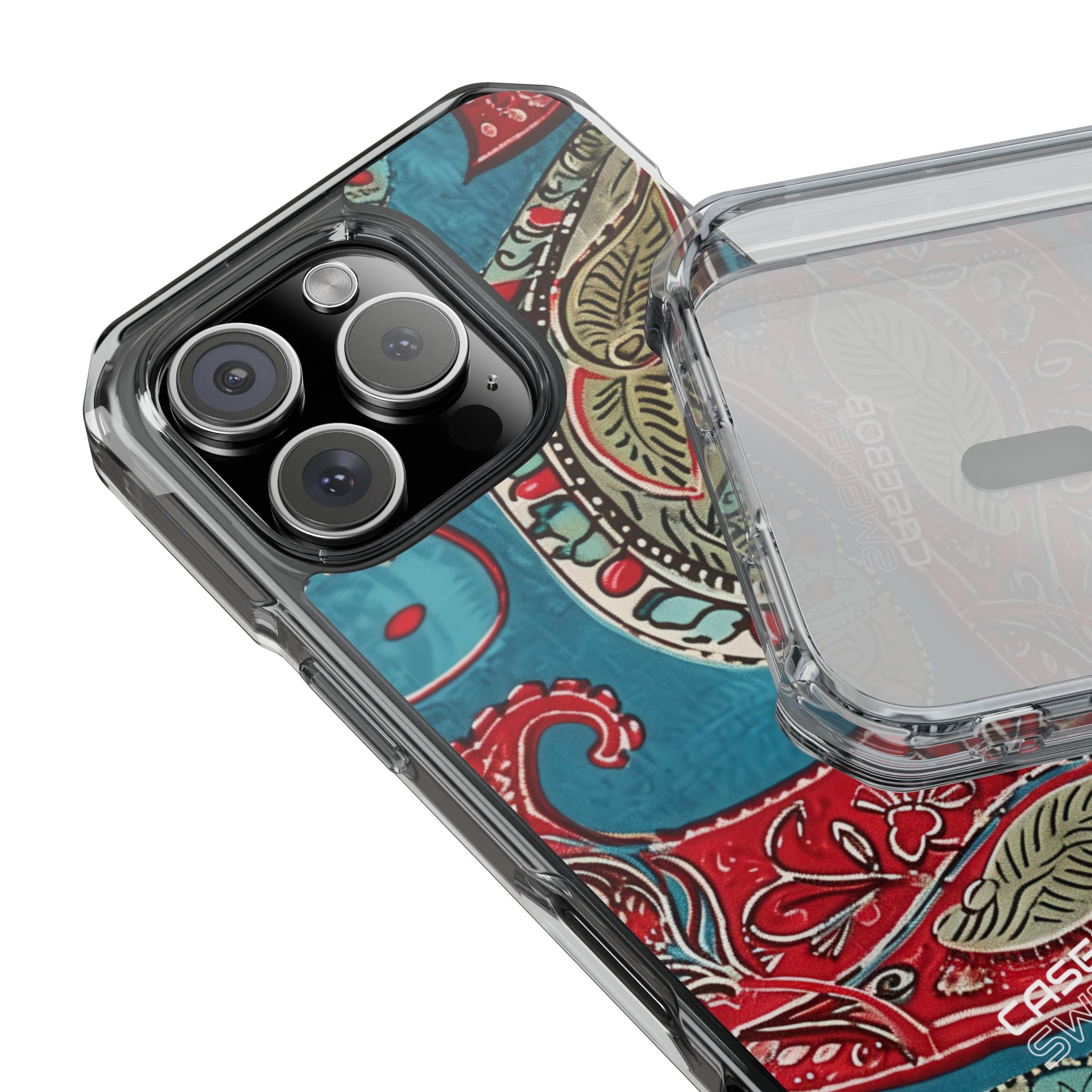 Paisley Floral Fusion iPhone 16 - Impact Clear+