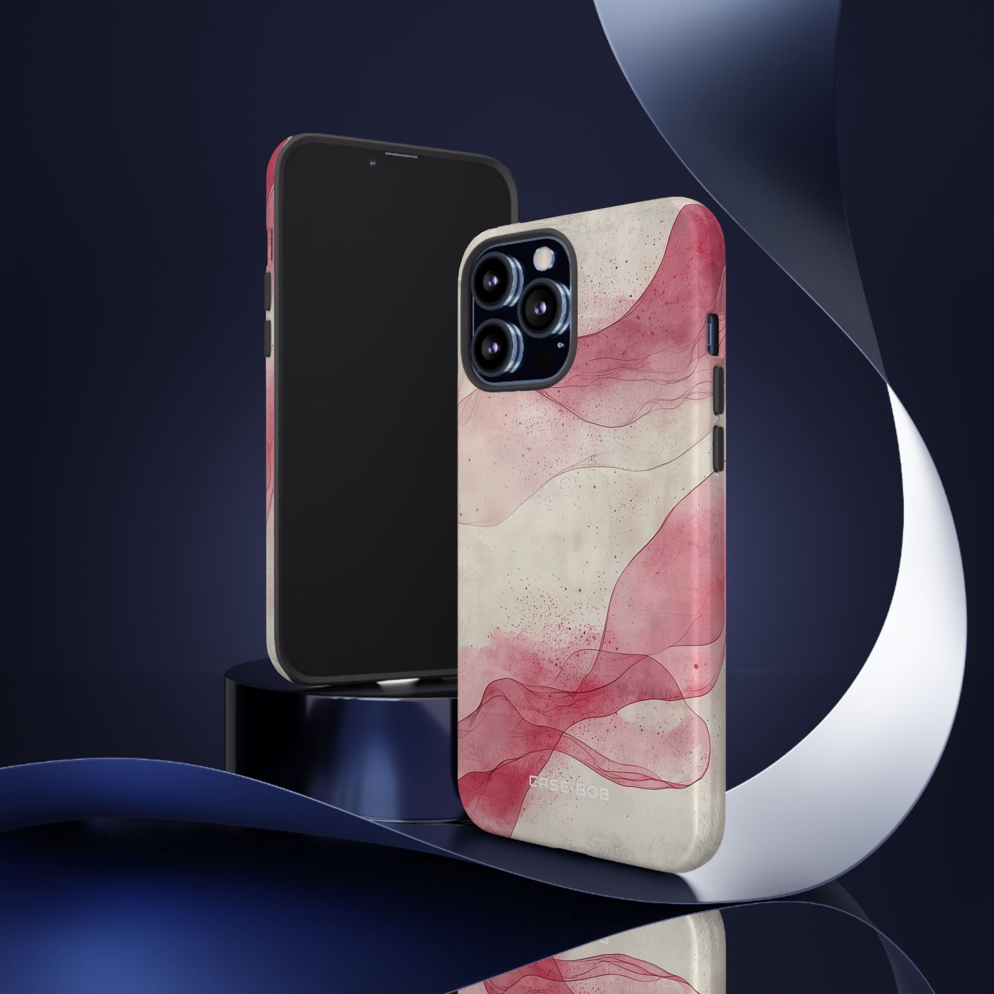 Crimson Waves iPhone 13 Pro Max Case - Tough