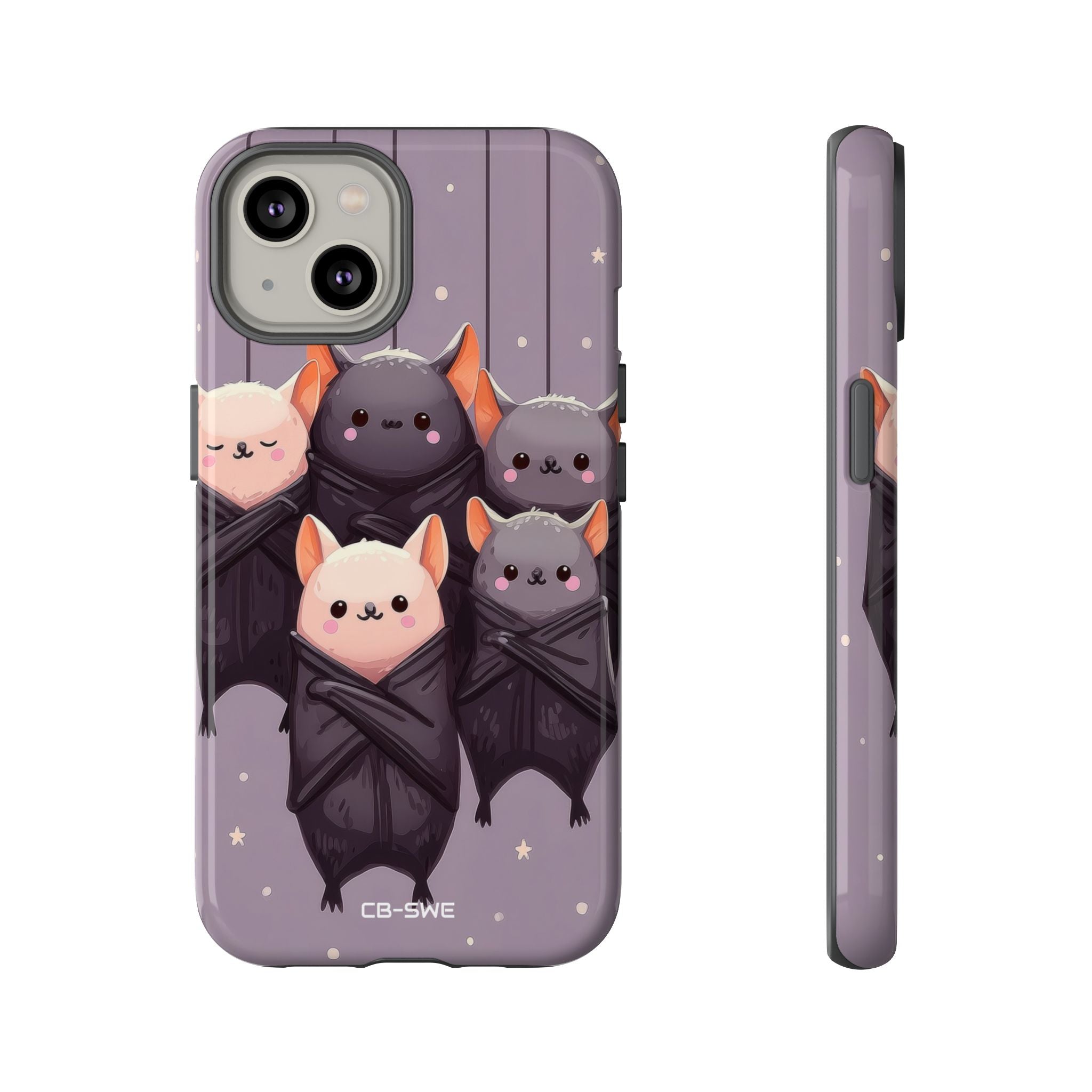 Playful Bats Hang - iPhone Case