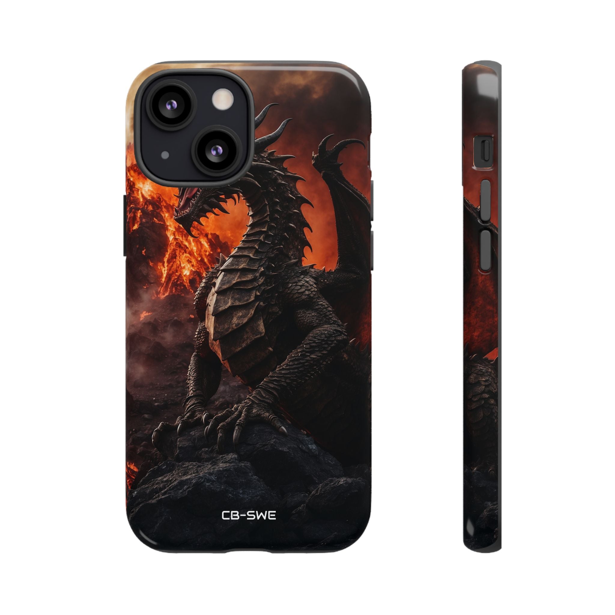 Fiery Dragon Soars - iPhone Case