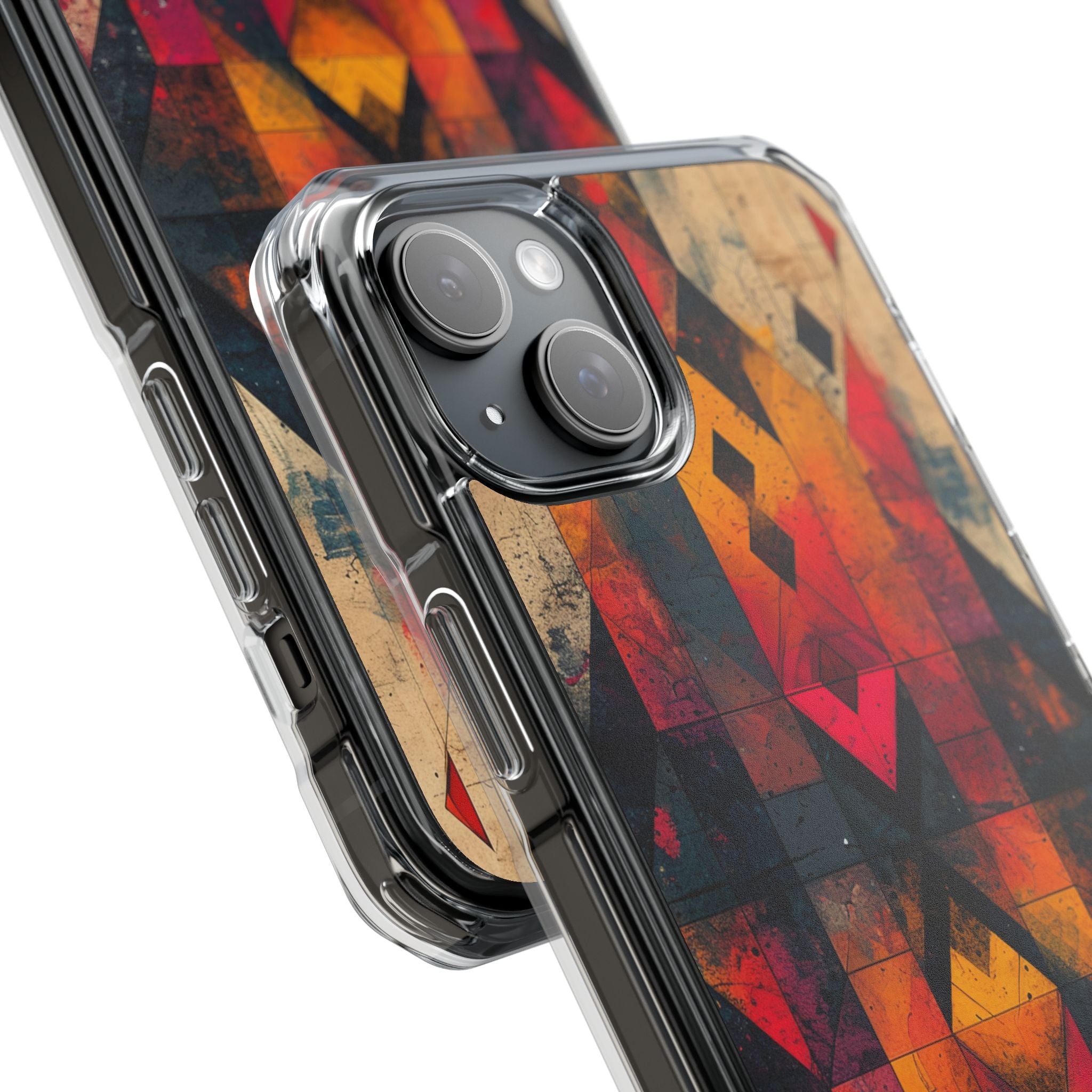 Fiery Symmetry Fusion iPhone 15 - Impact Clear+