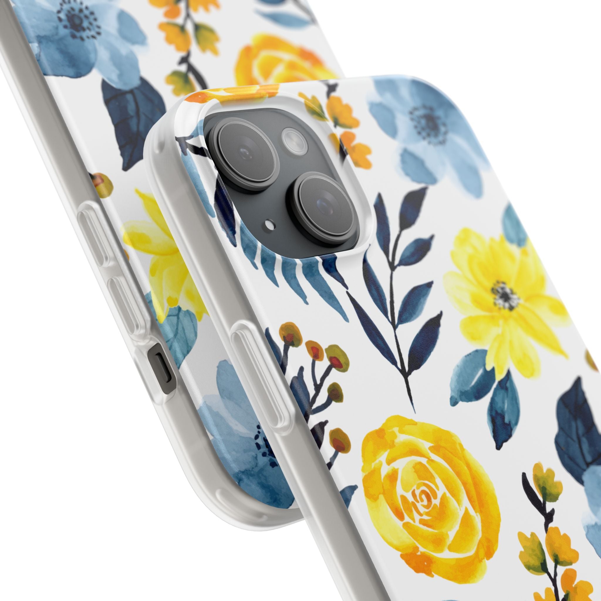 Golden Bloom iPhone 15 Plus Case - Soft