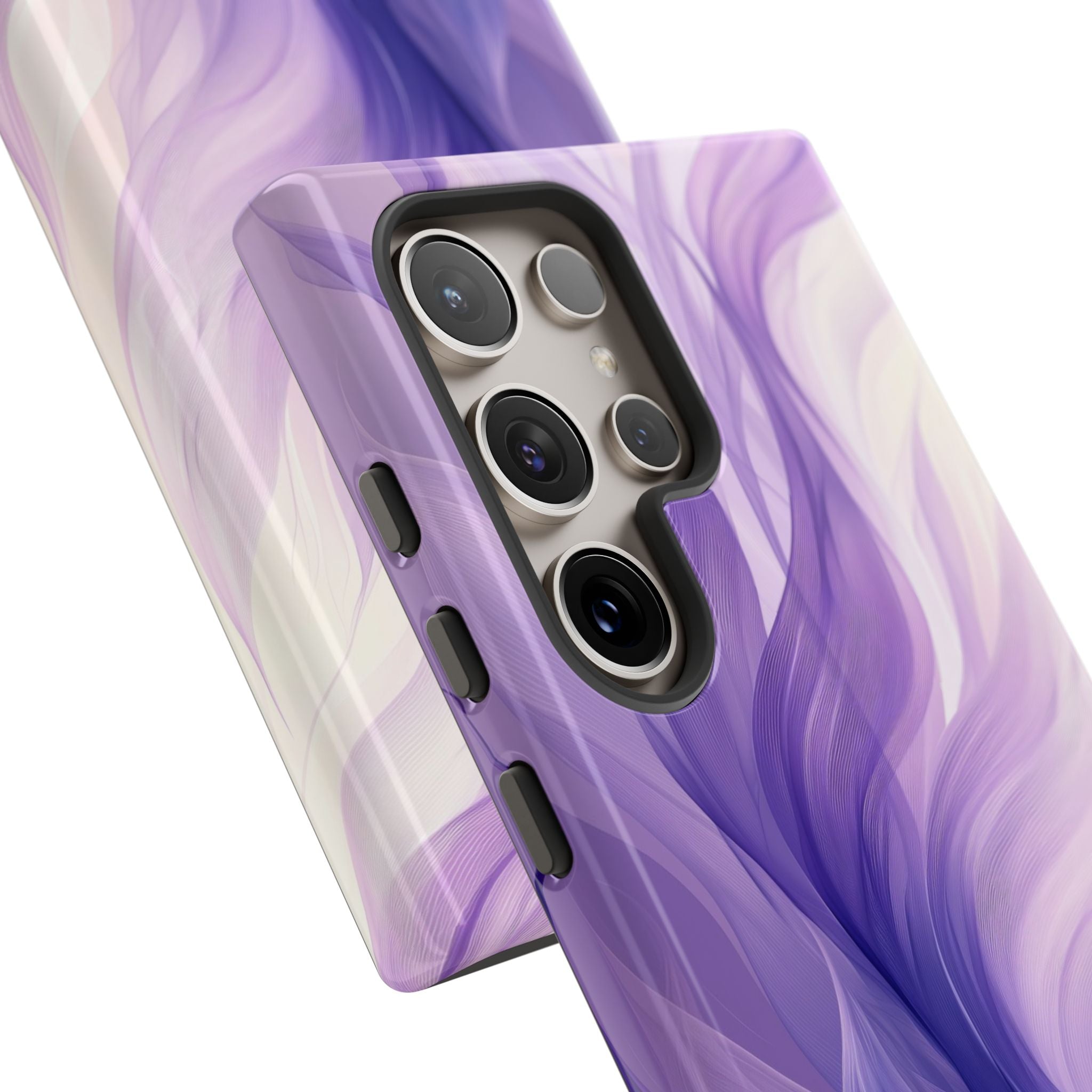 Purple Ribbon Waves Samsung S24 Ultra Case - Tough