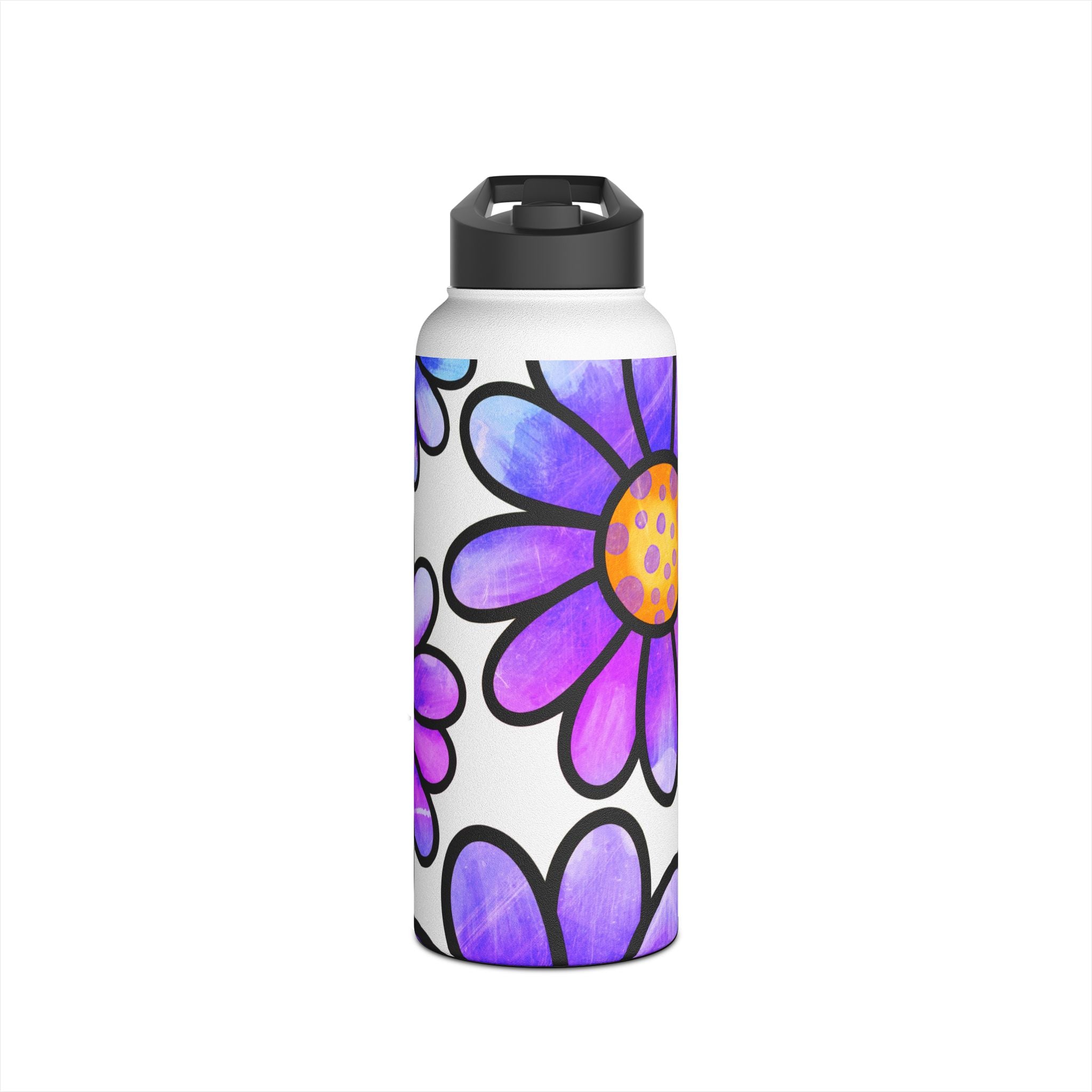 Polka Dot Blossoms - Ruostumattomasta teräksestä valmistettu vesipullo