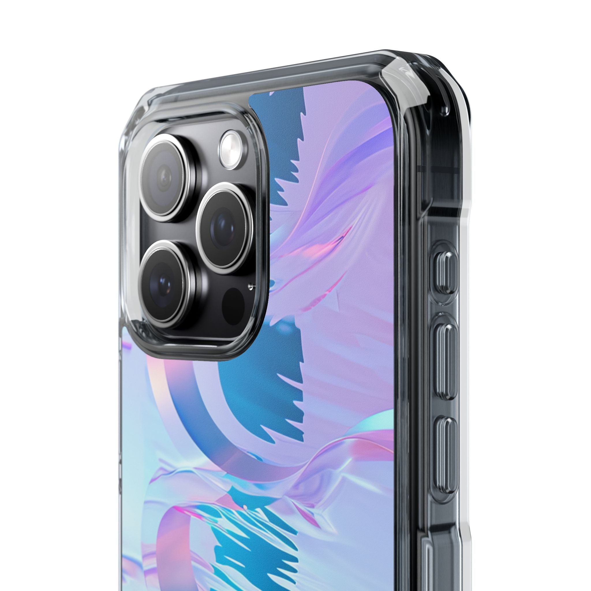 Iridescent Flowing Waves iPhone 15 - Impact Clear+