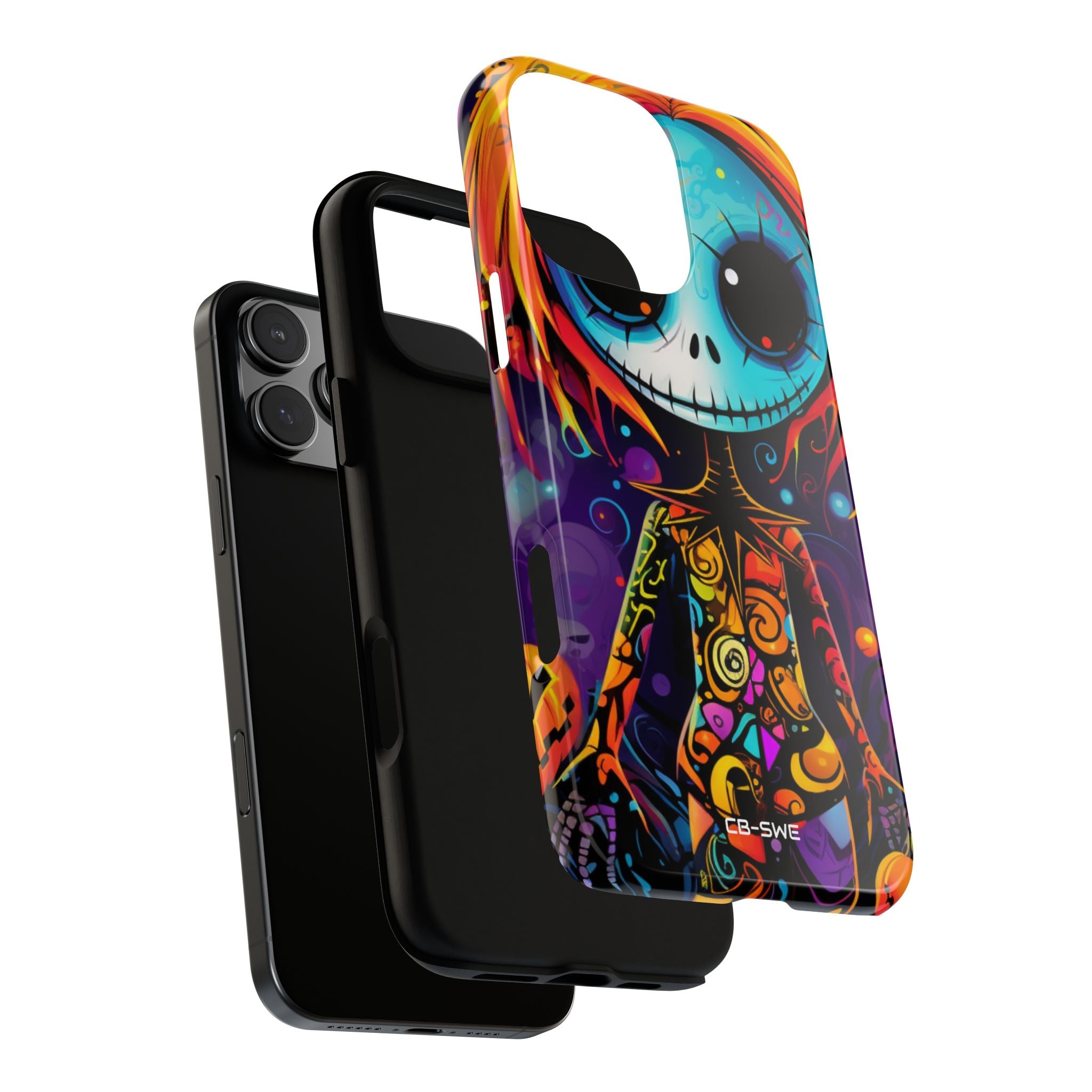 Skeletal Figure Laughs - iPhone Case