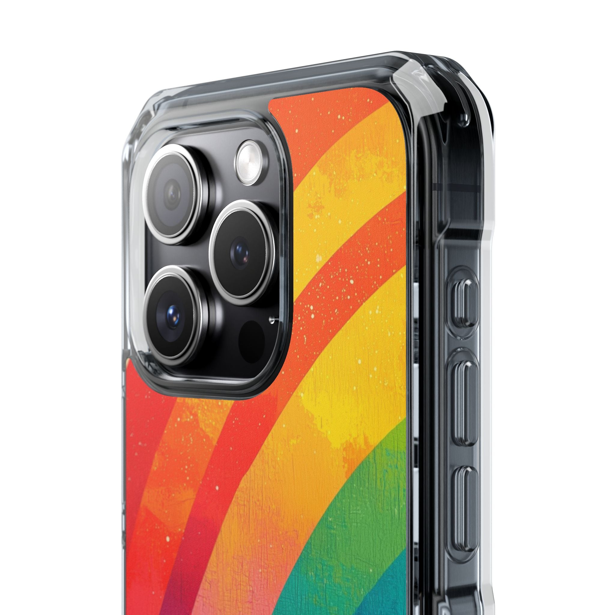 Textured Rainbow Arc iPhone 15 Pro Case - Impact