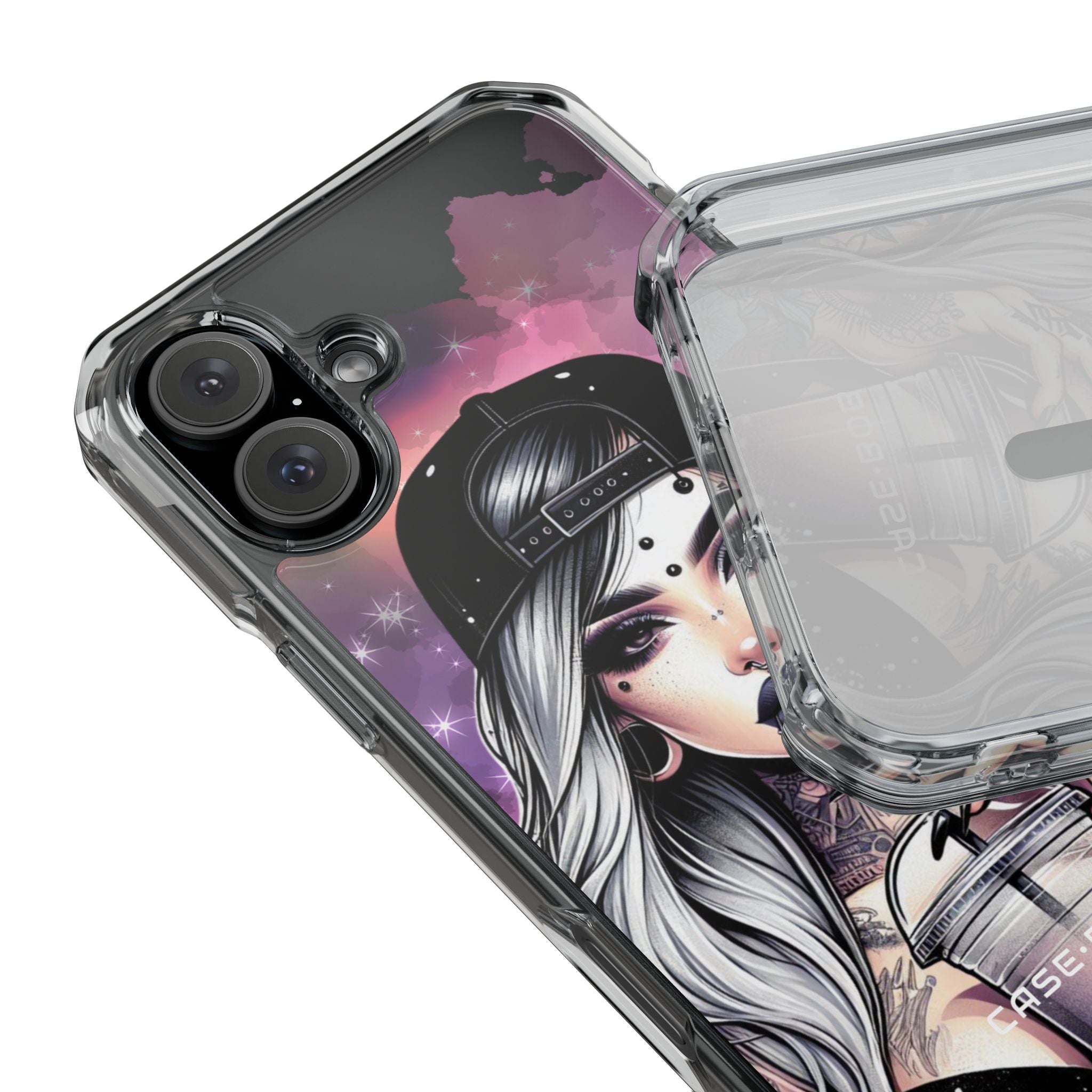 Silver Sip Nebula iPhone 16 Plus Case - Impact