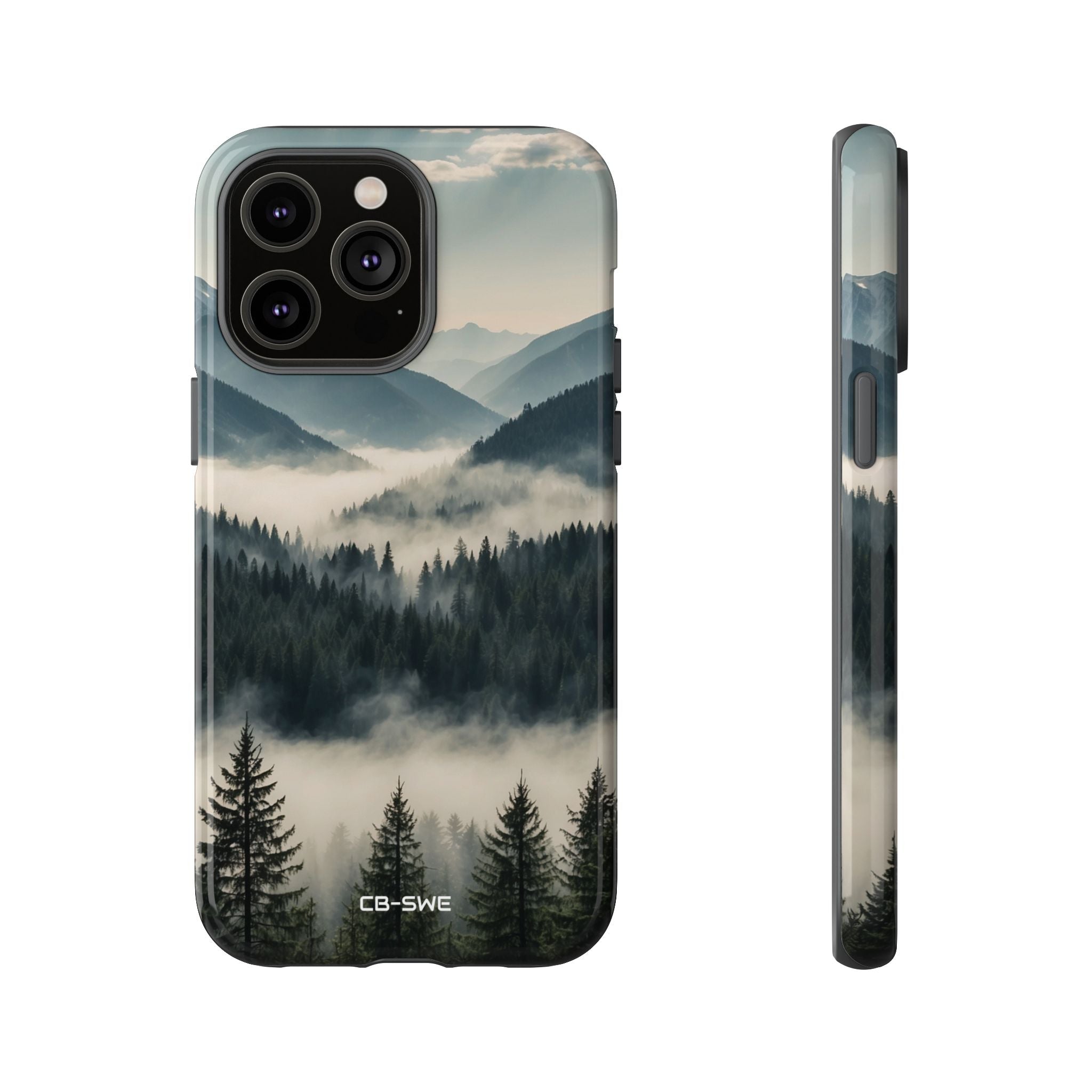 Misty Forest Embrace - iPhone Case