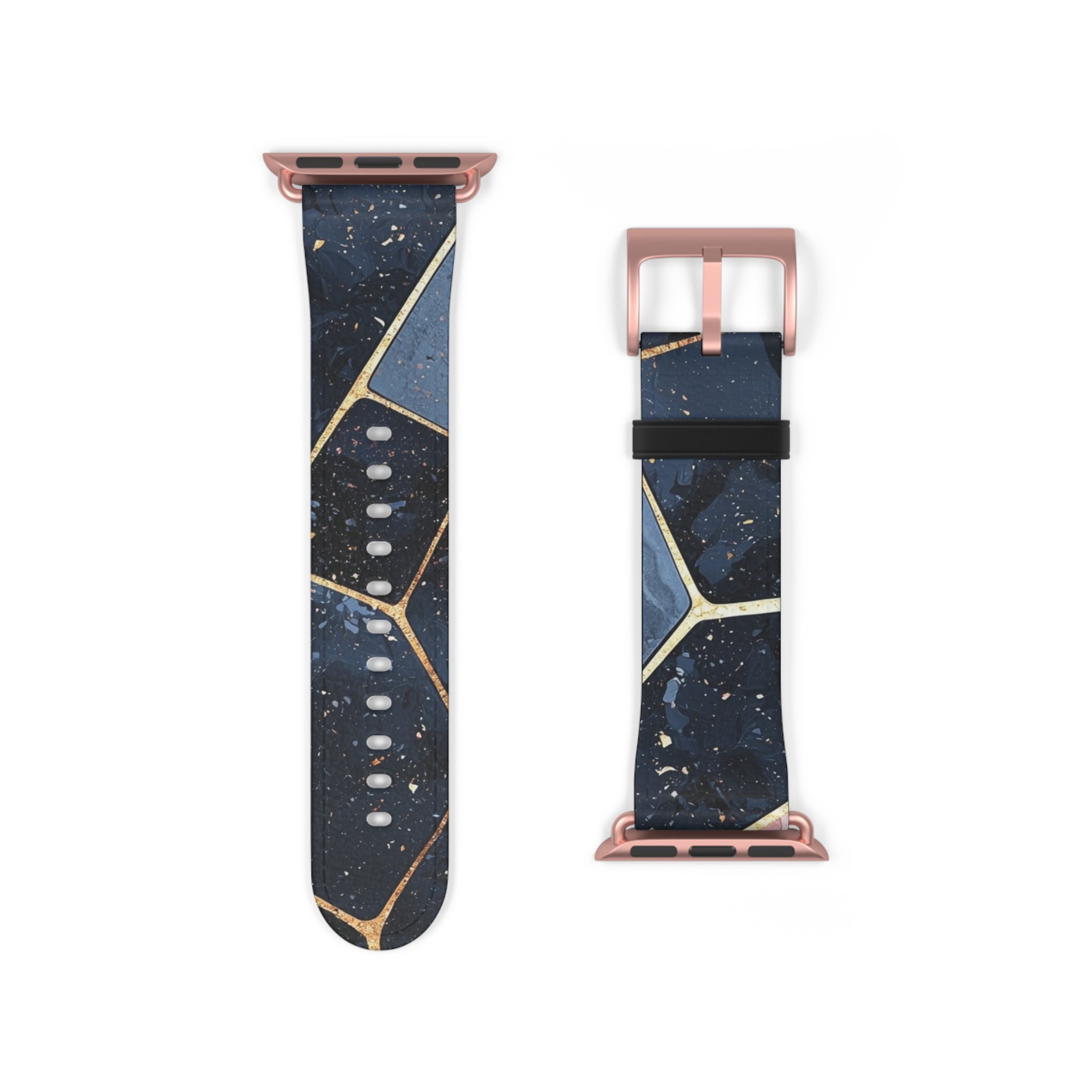Golden Mosaic Navy - Watch Band
kultainen mosaiikki navy - ranneke