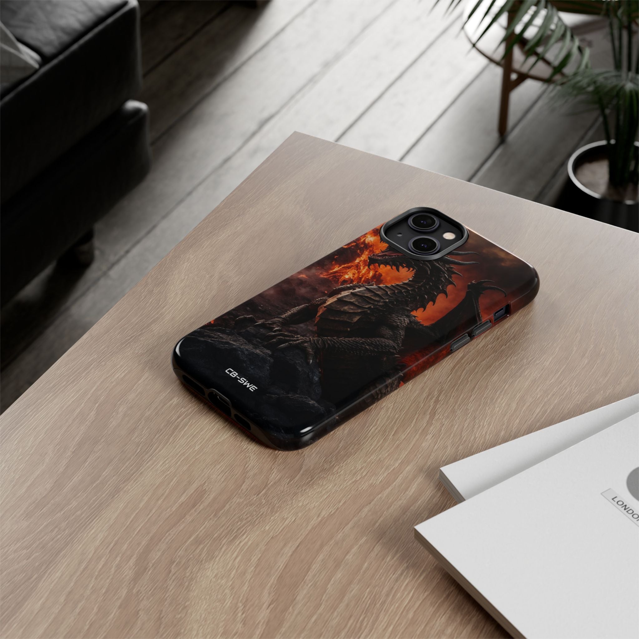 Fiery Dragon Soars - iPhone Case
