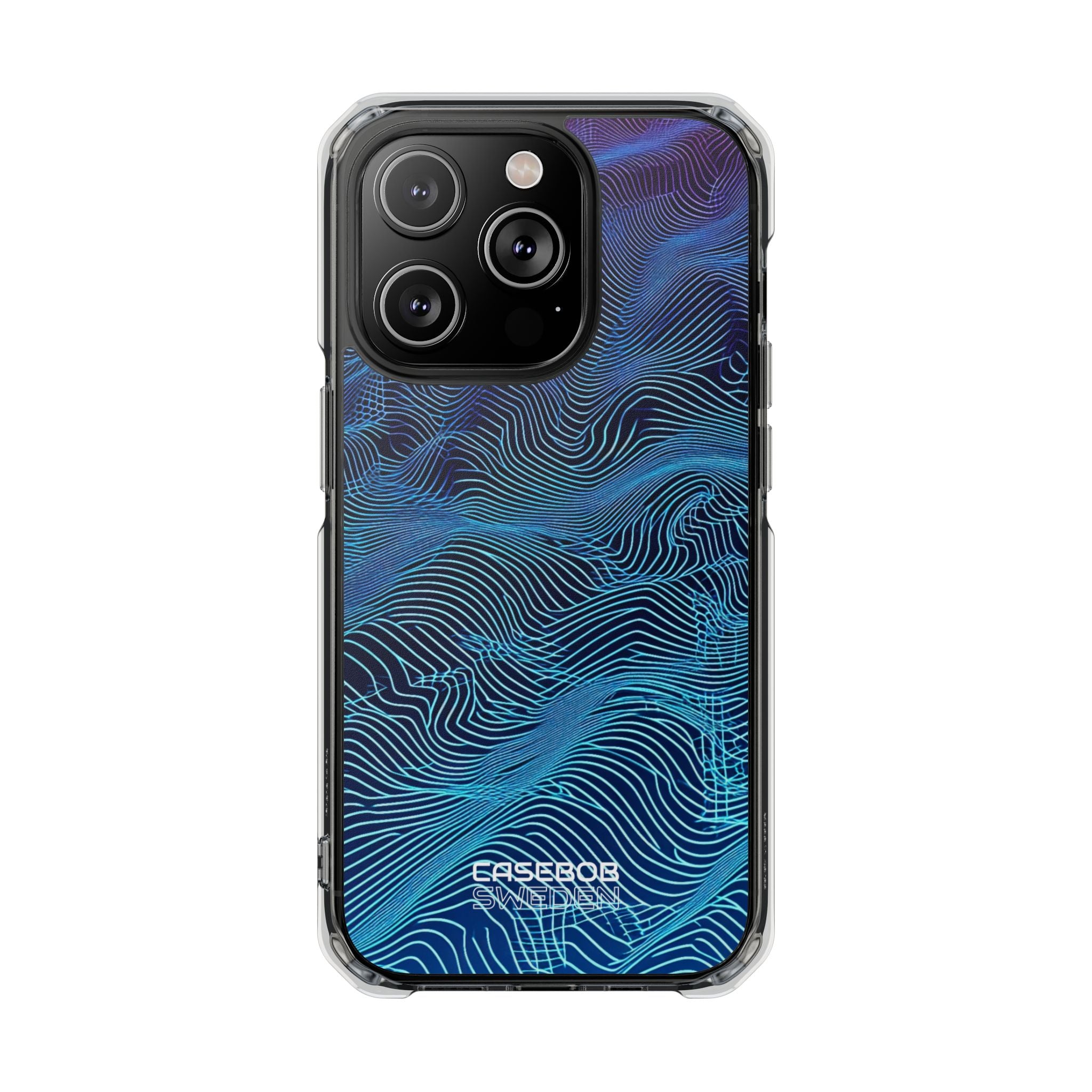 Neon Waves Flow iPhone 14 - Impact Clear+