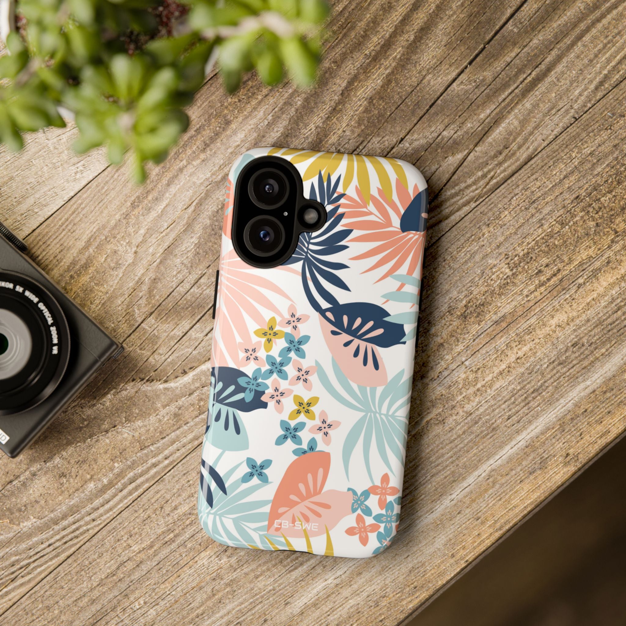Tropical Foliage Blooms - iPhone Case