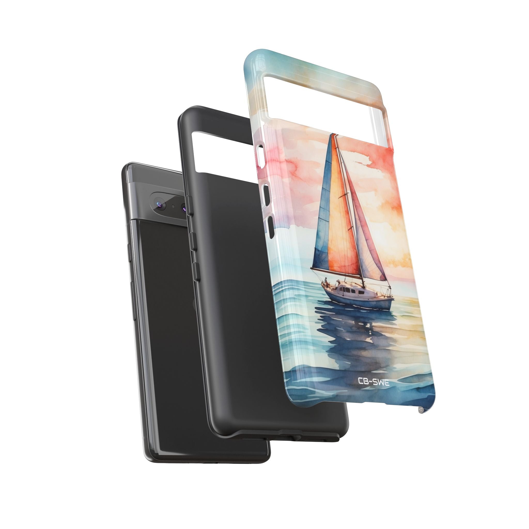Sailboat Glides Calm - Google Pixel Case