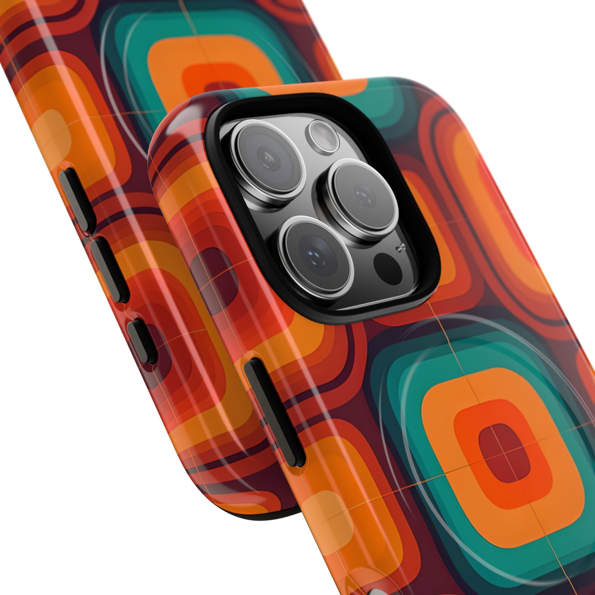 Retro 1970s Squares iPhone 16 - Tough+