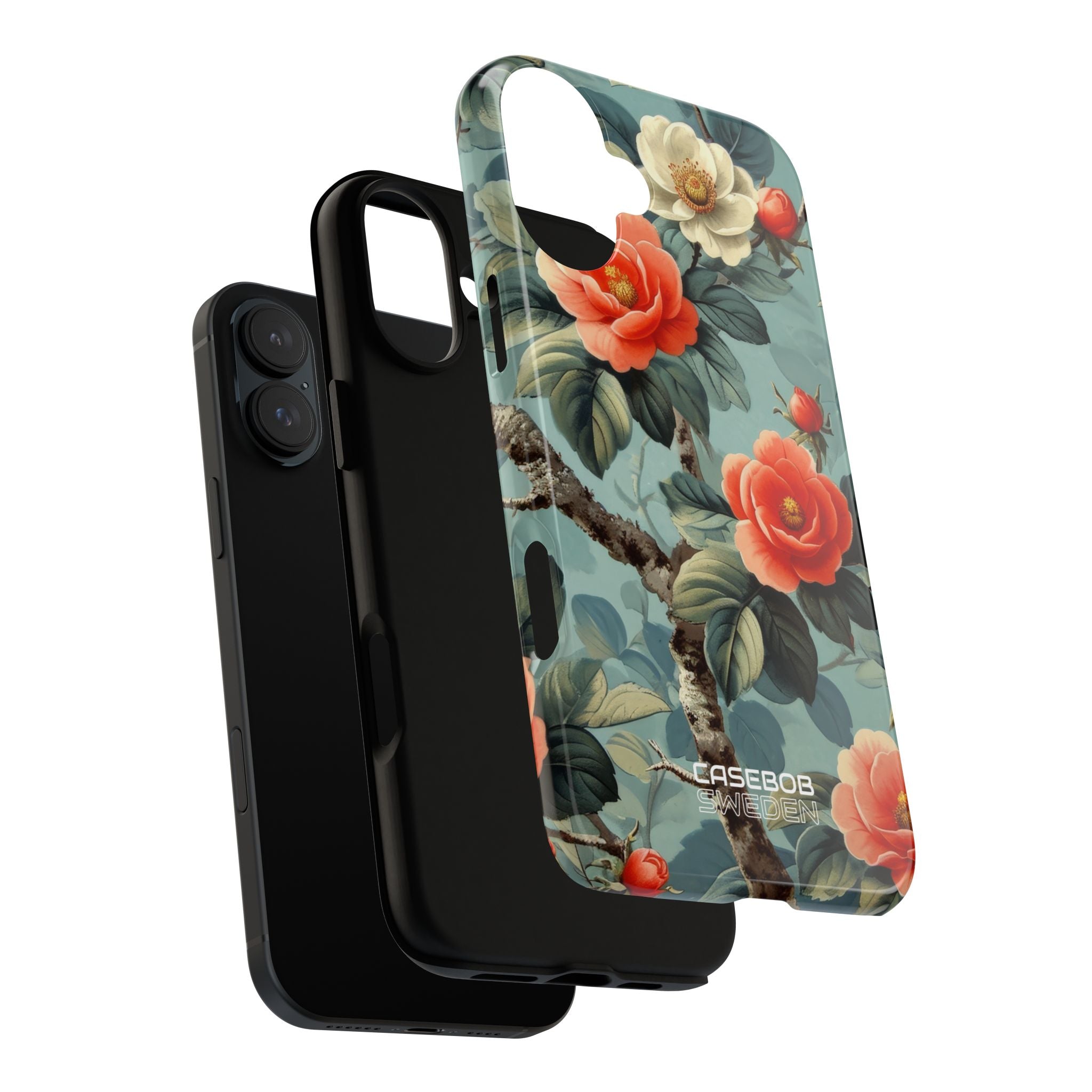 Coral Blossom Tapestry iPhone 16 - Tough