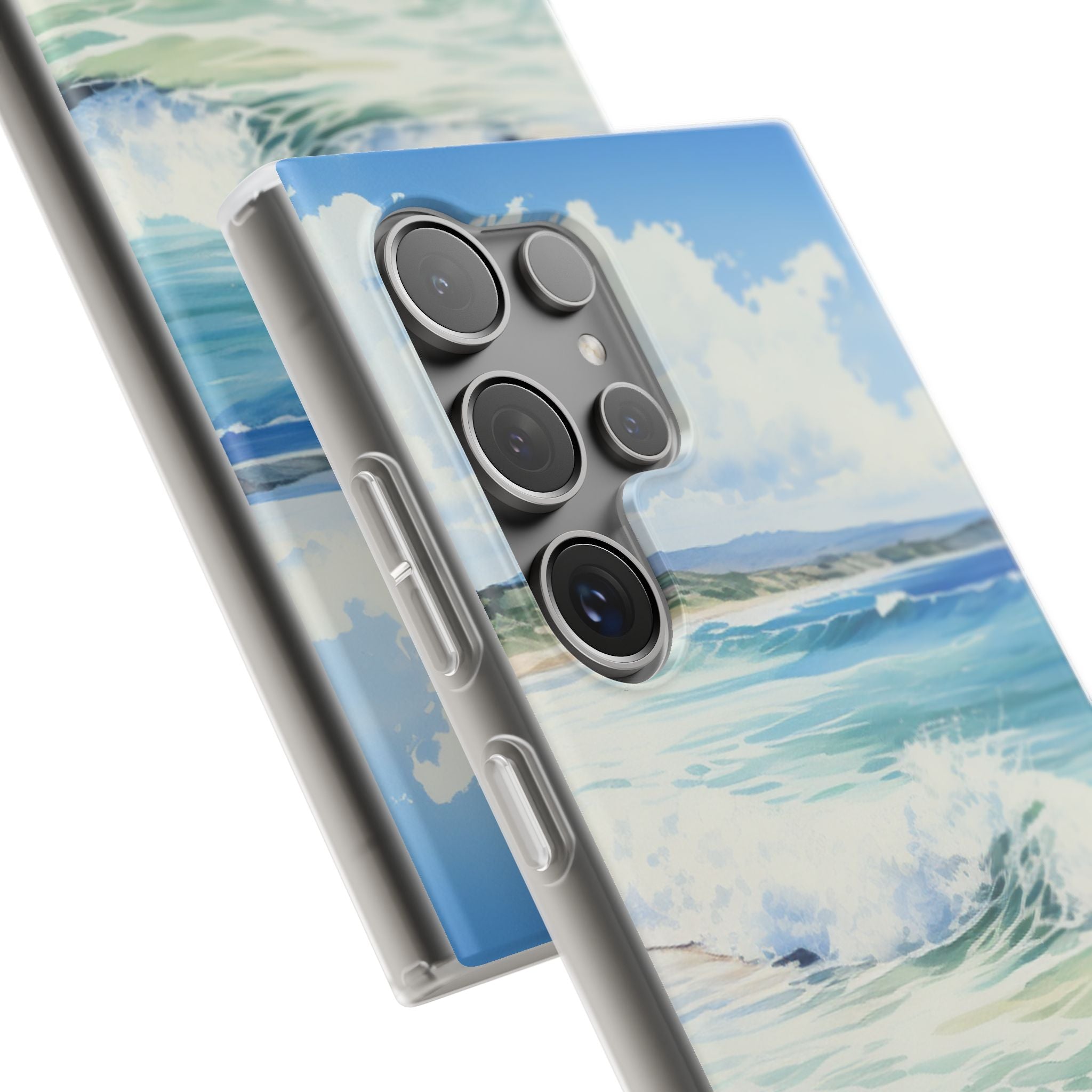 Foamy Wave Breeze Samsung S24 Ultra Case - Soft