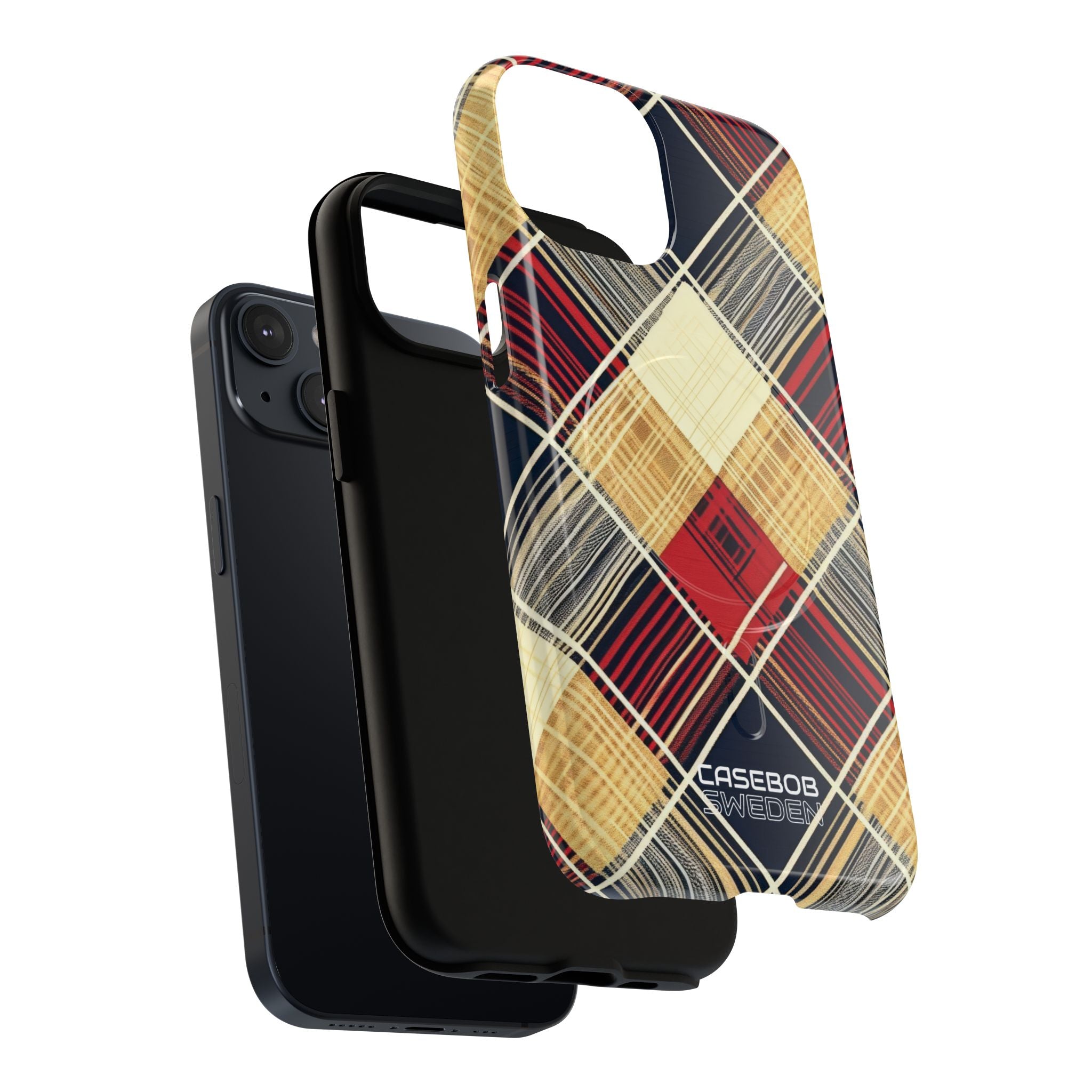 Plaid Diamond Tapestry iPhone 14 - Tough+