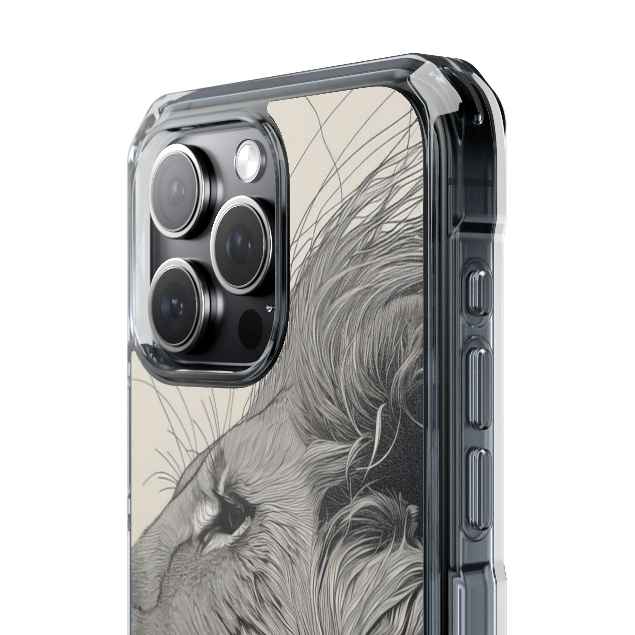 Majestic Lion Profile iPhone 15 - Impact Clear+