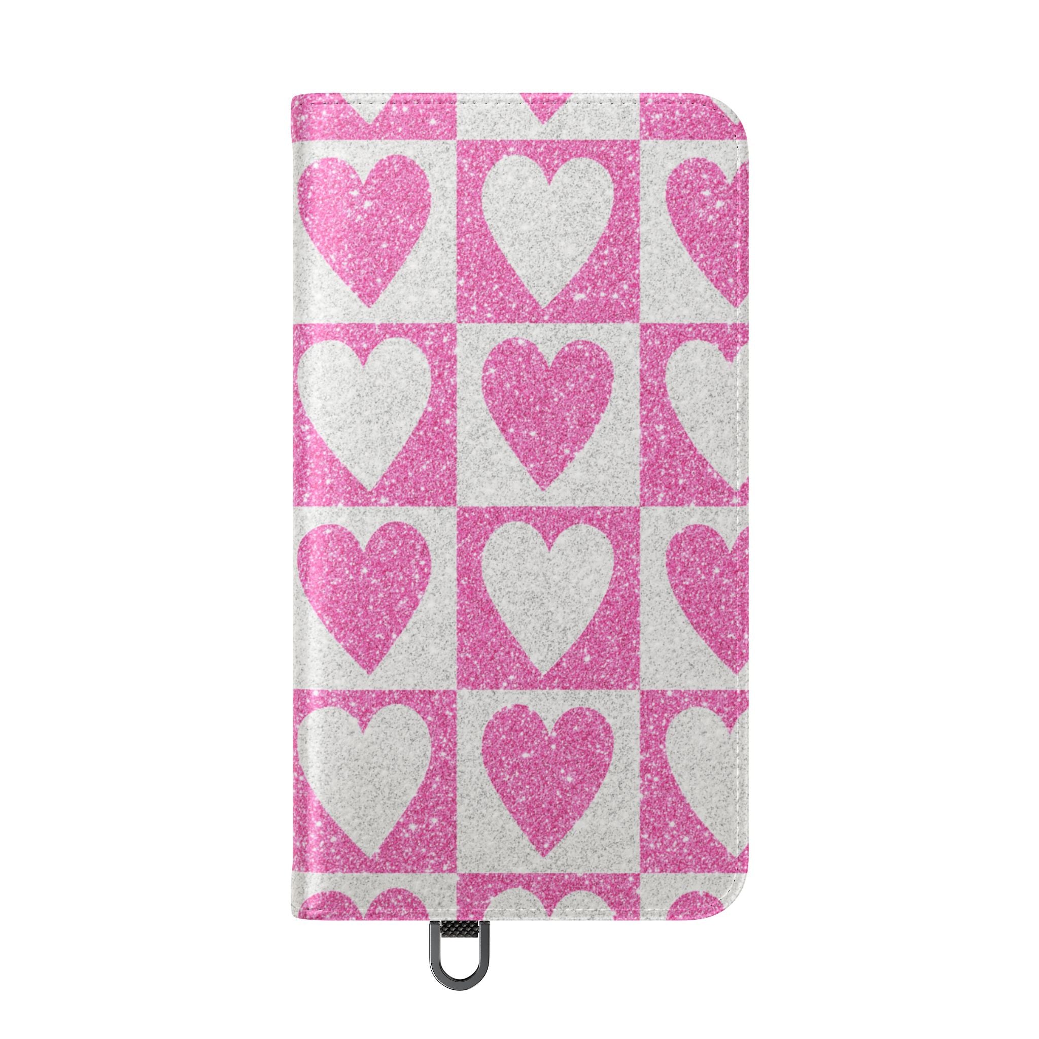 Glitter Heartgrid - Samsung S24 Case - Wallet